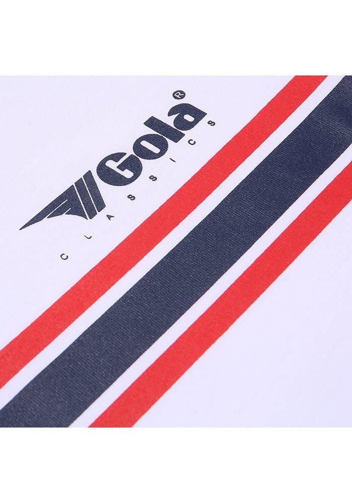 Gola T-Shirt Stripe Logo (100% Baumwolle) weiss Herren
