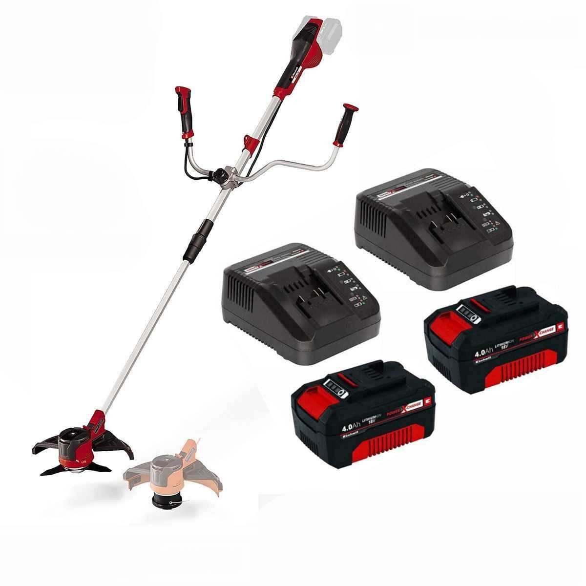 Einhell Akku-Motorsense Sense Agillo 36/255 BL 36V 2 x 18V Akku 2 x Ladegerät Brushless Motor