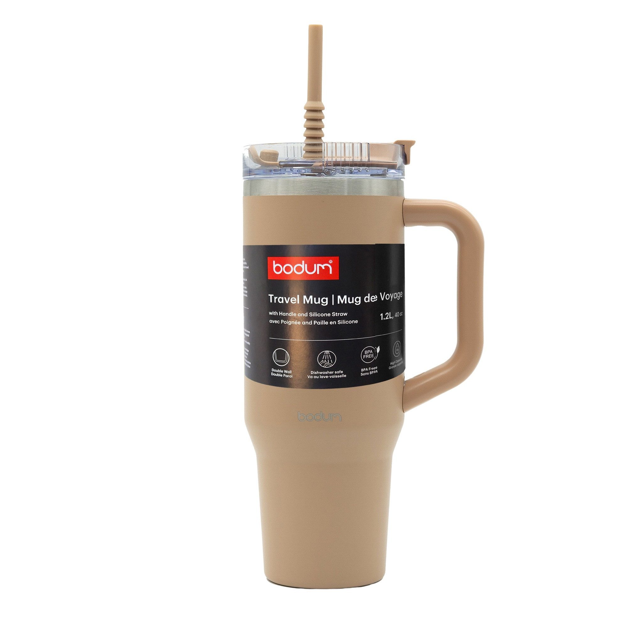 Bodum Isolierkanne bodum Thermobecher mit Strohhalm Heiß & Kalt Isolierbecher to Go