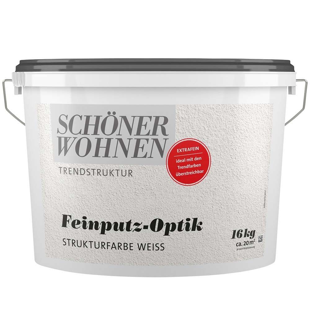SCHÖNER WOHNEN FARBE Wandfarbe Schöner Wohnen Feinputz-Optik extrafein 16,0 kg weiß