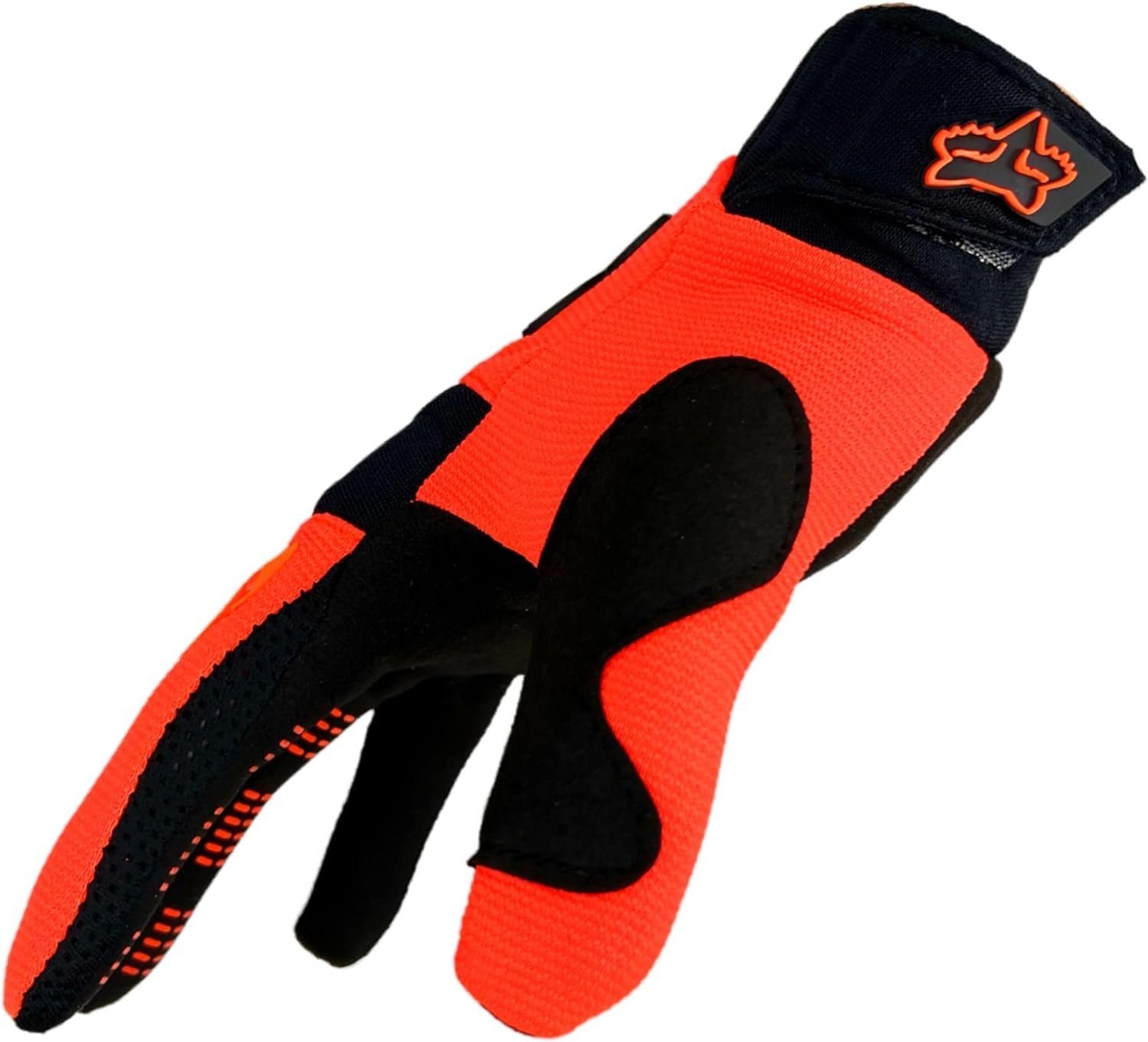Fox Racing orange Motorradhandschuhe Dirtpaw Handschuhe Glove Fox schwarz