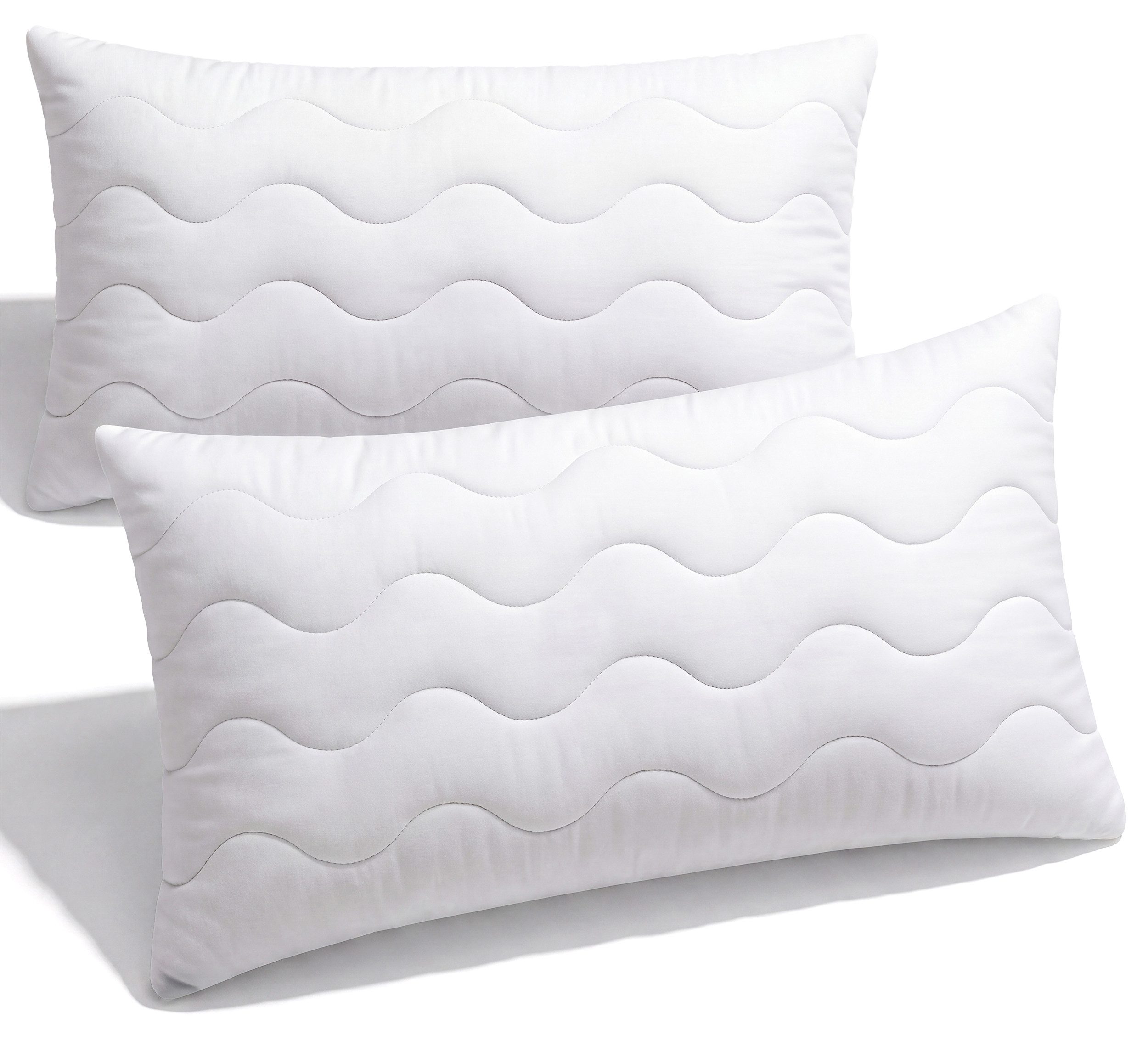 Gentle North Microfaserkissen Hochwertige Kopfkissen in Hotelqualität verschiedene Größen, Füllung: 100% Polyester, Seitschläfer, Rückenschläfer, Seitenschläfer, Bauchschläfer, 1- oder 2-tlg., Reißverschluss für Füllung, waschbar, Made in EU, allergikerfr