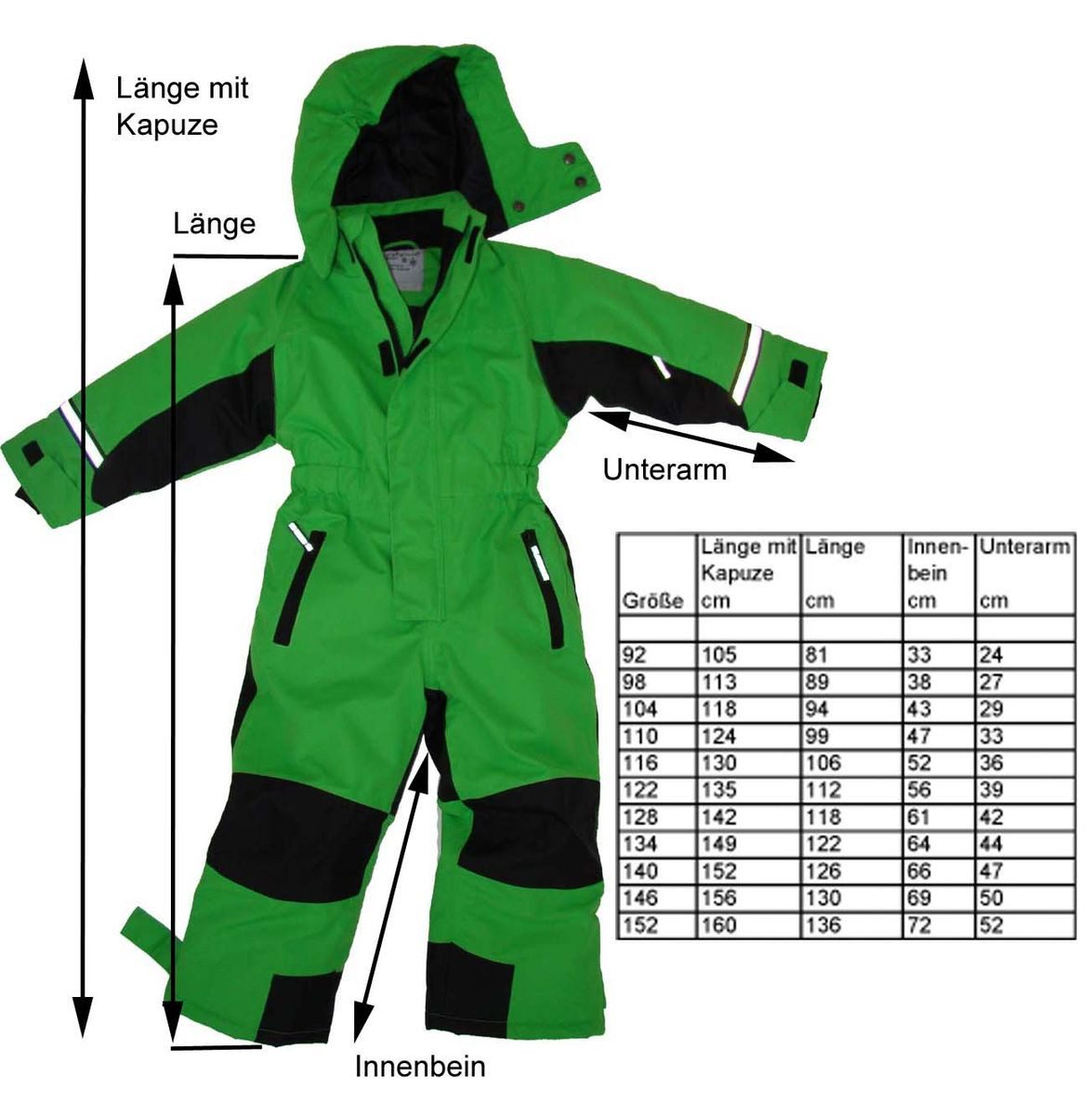 Maylynn Schneeoverall Softshell Skianzug Schneeanzug Grün