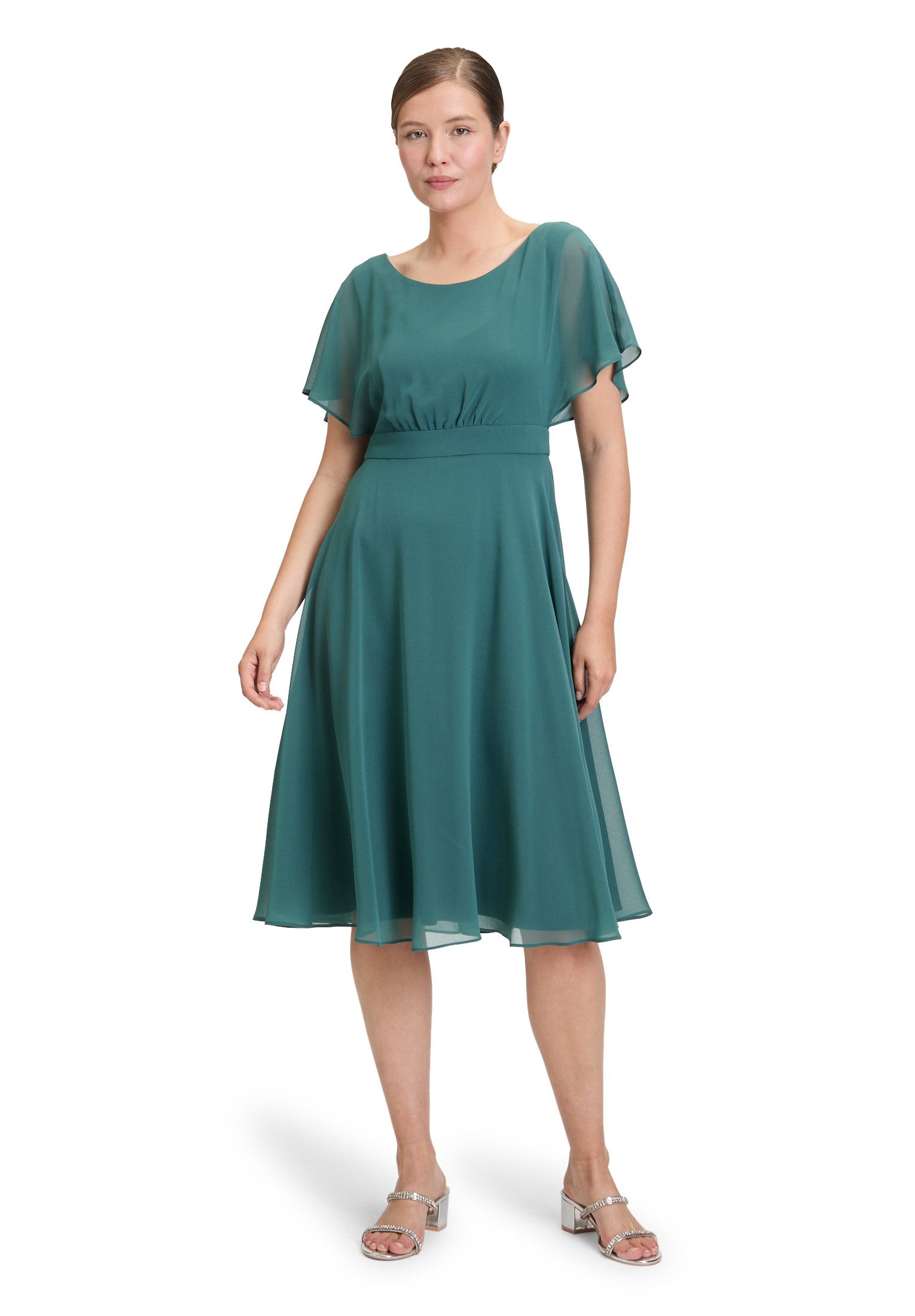 Vera Mont Cocktailkleid Damen Cocktailkleid kurzarm Raffung günstig online kaufen