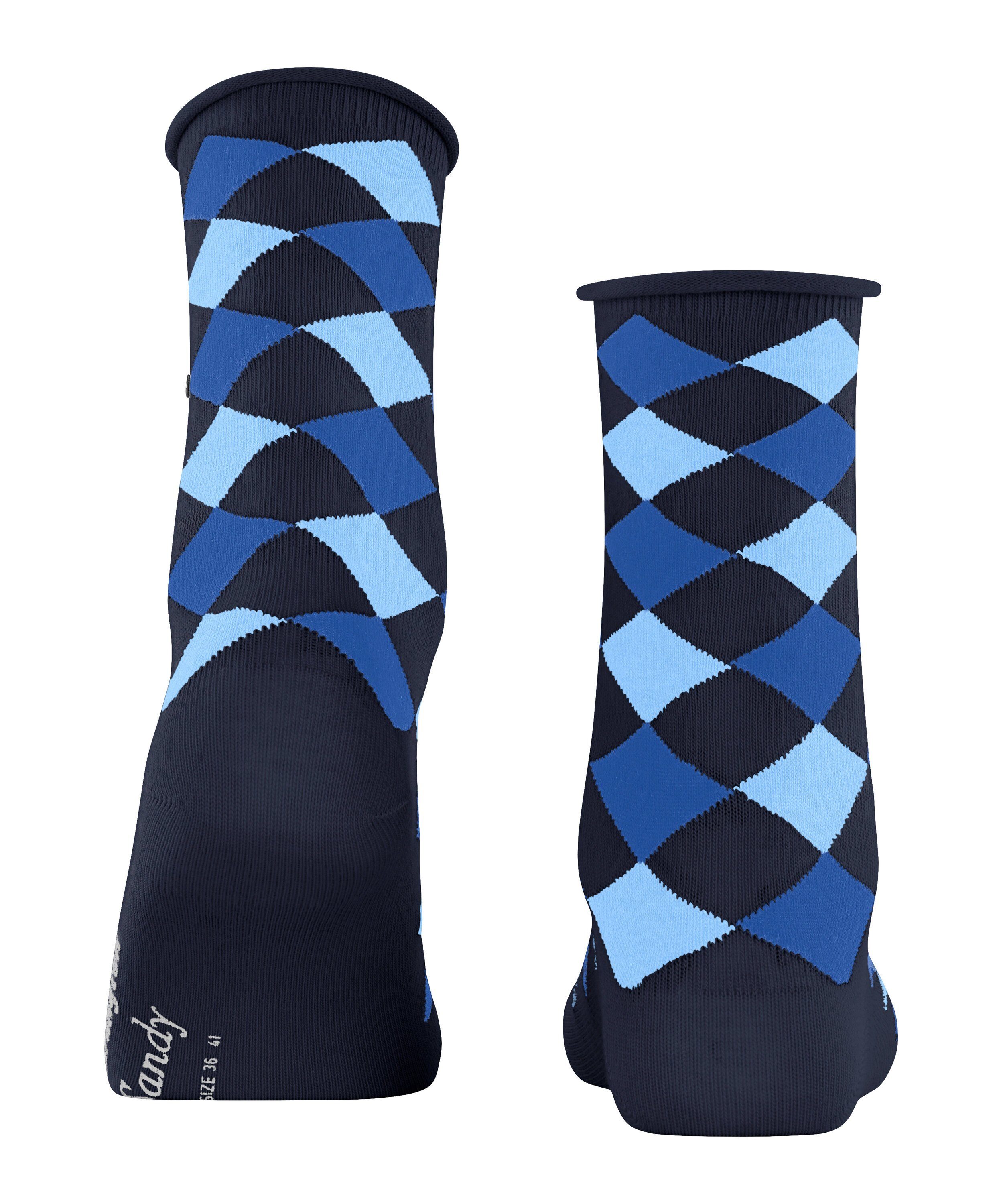 Burlington Kurzsocken Sandy (1-Paar) mit neu interpretiertem Argyle-Muster