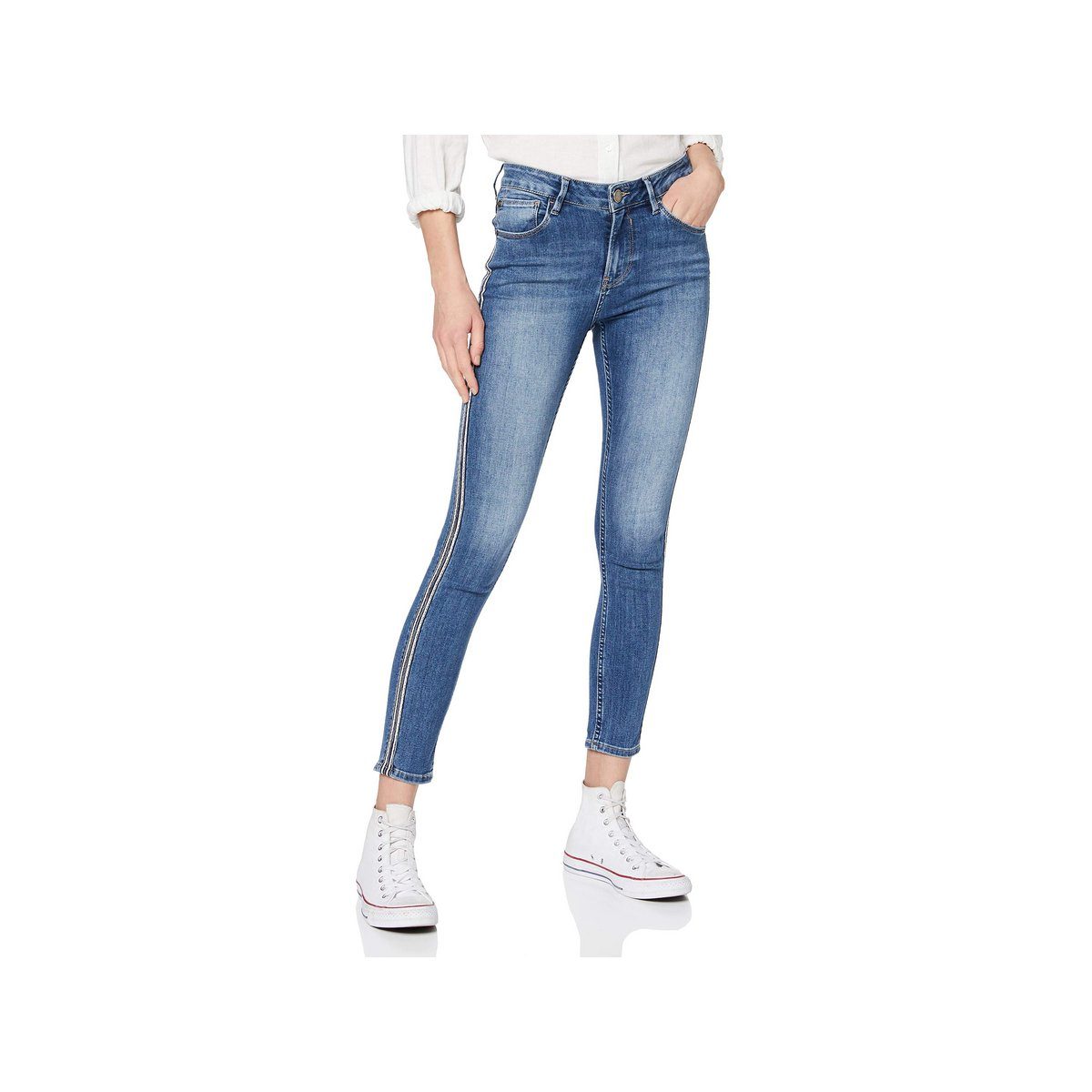 5-Pocket-Jeans (1-tlg) regular Garcia blau