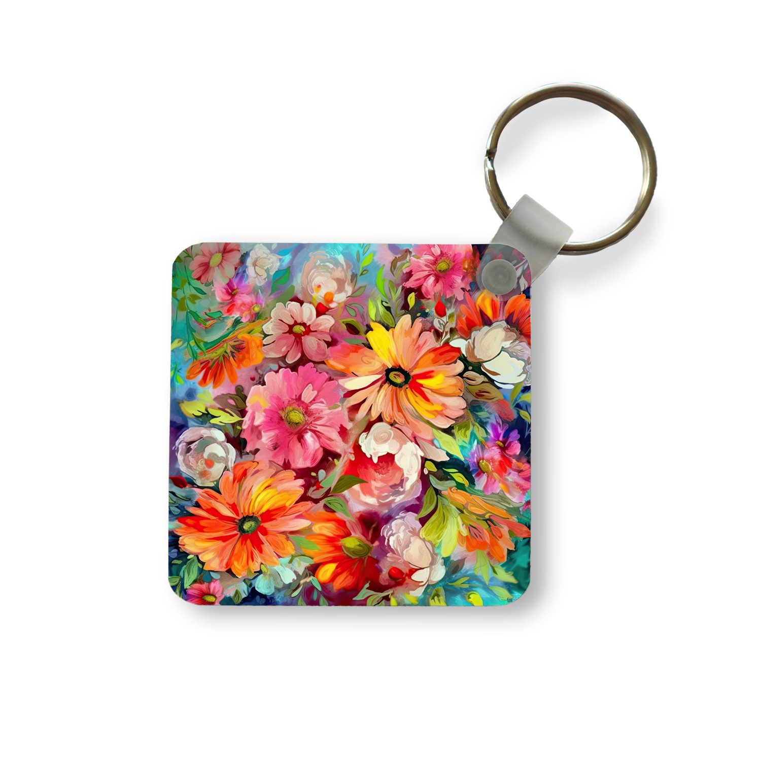 Schlüsselanhänger Blumen - Kunst - Malerei - Botanisch