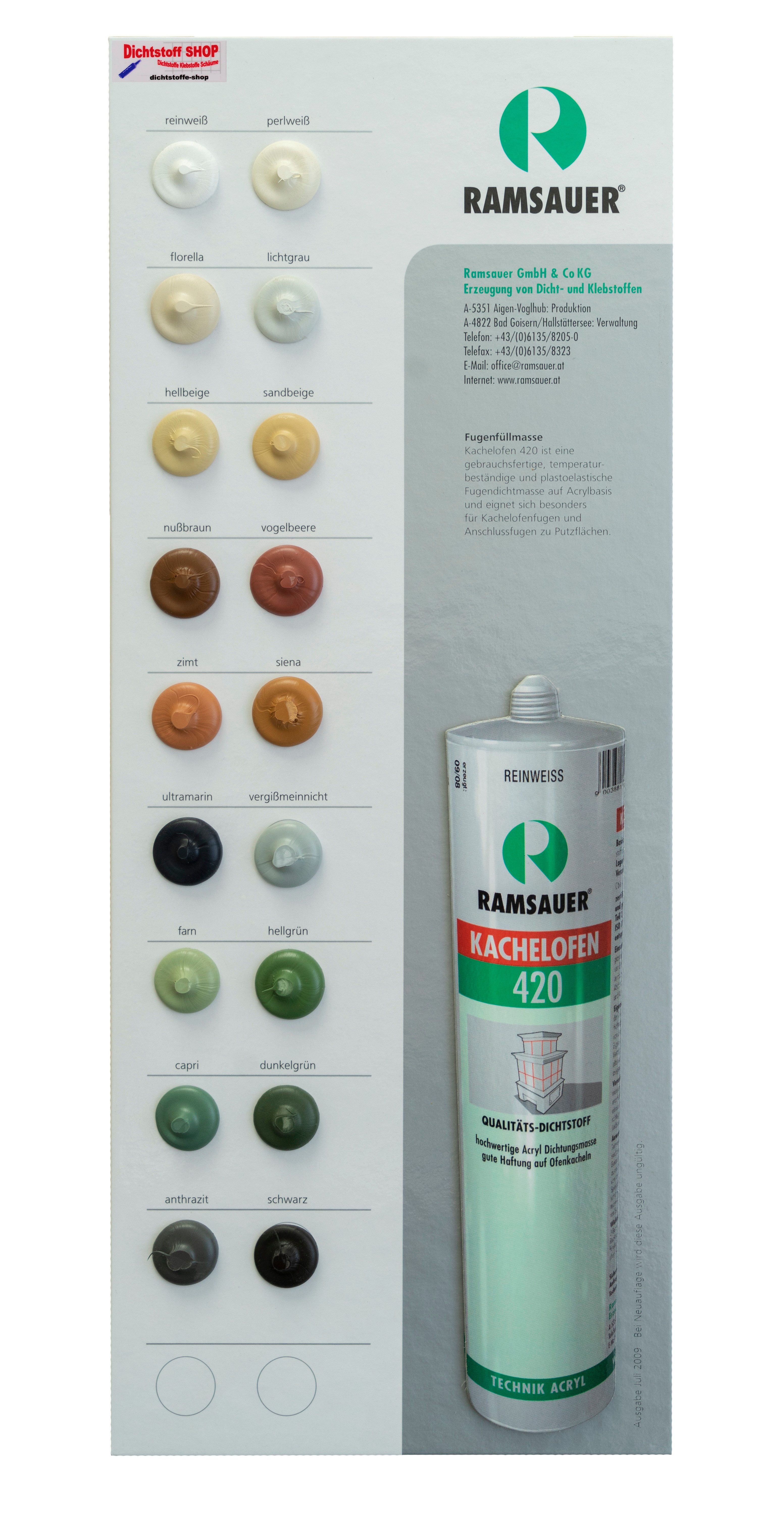 Ramsauer Dichtstoff Ramsauer 420 Kachelofen Acryl günstig online kaufen