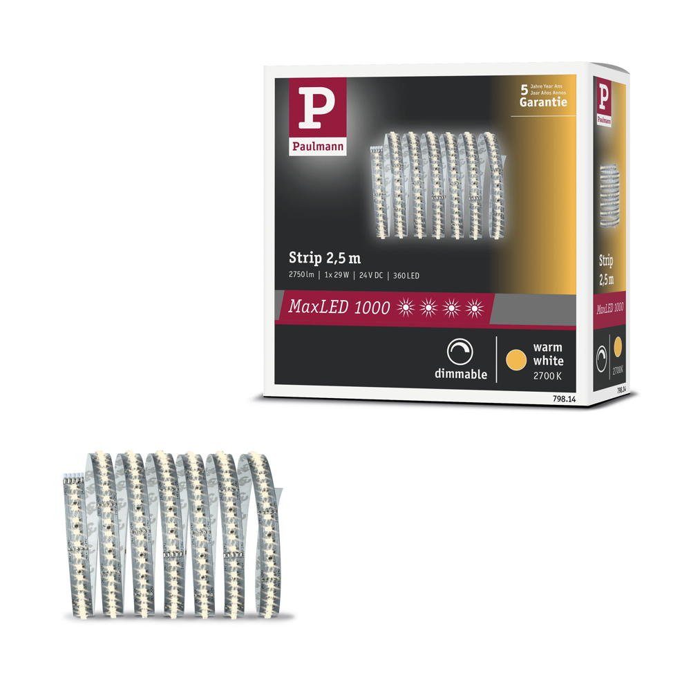 1-flammig, LED LED 2750lm, Streifen LED in 32W Stripe Strip Silber Paulmann