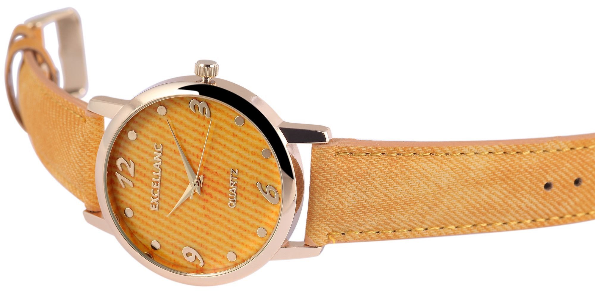 EXCELLANC Quarzuhr 190004000039 Excellanc Damenuhr mit Lederimitationsarmba günstig online kaufen