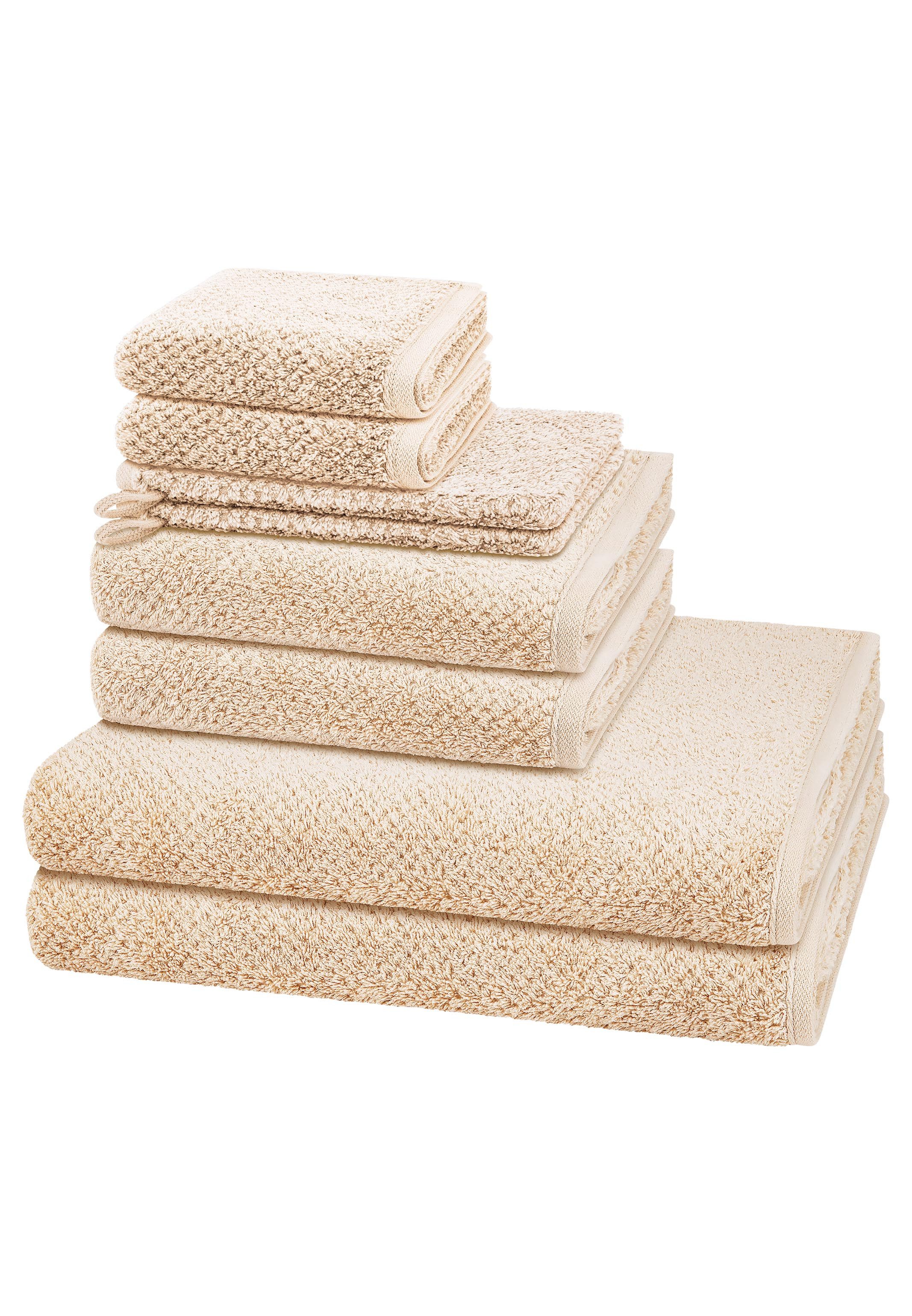 Cawö Handtuch Set Pure, Walkfrottee (Spar-Set, günstig online kaufen