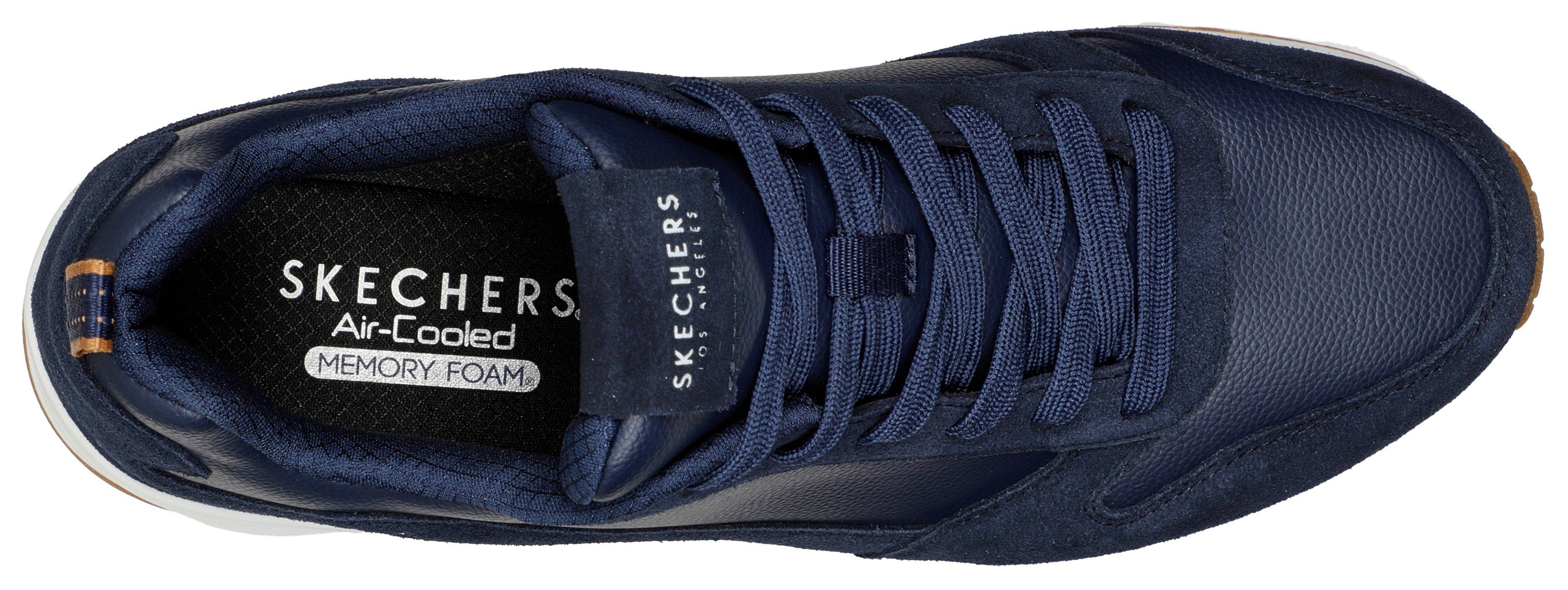 Skechers Uno Stacre Sneaker mit Luftkammernsohle, Freizeitschuh, Halbschuh, Schnürschuh. Reduzierter Preis € 80,95. Unverbindliche Preisempfehlung € 89,95
