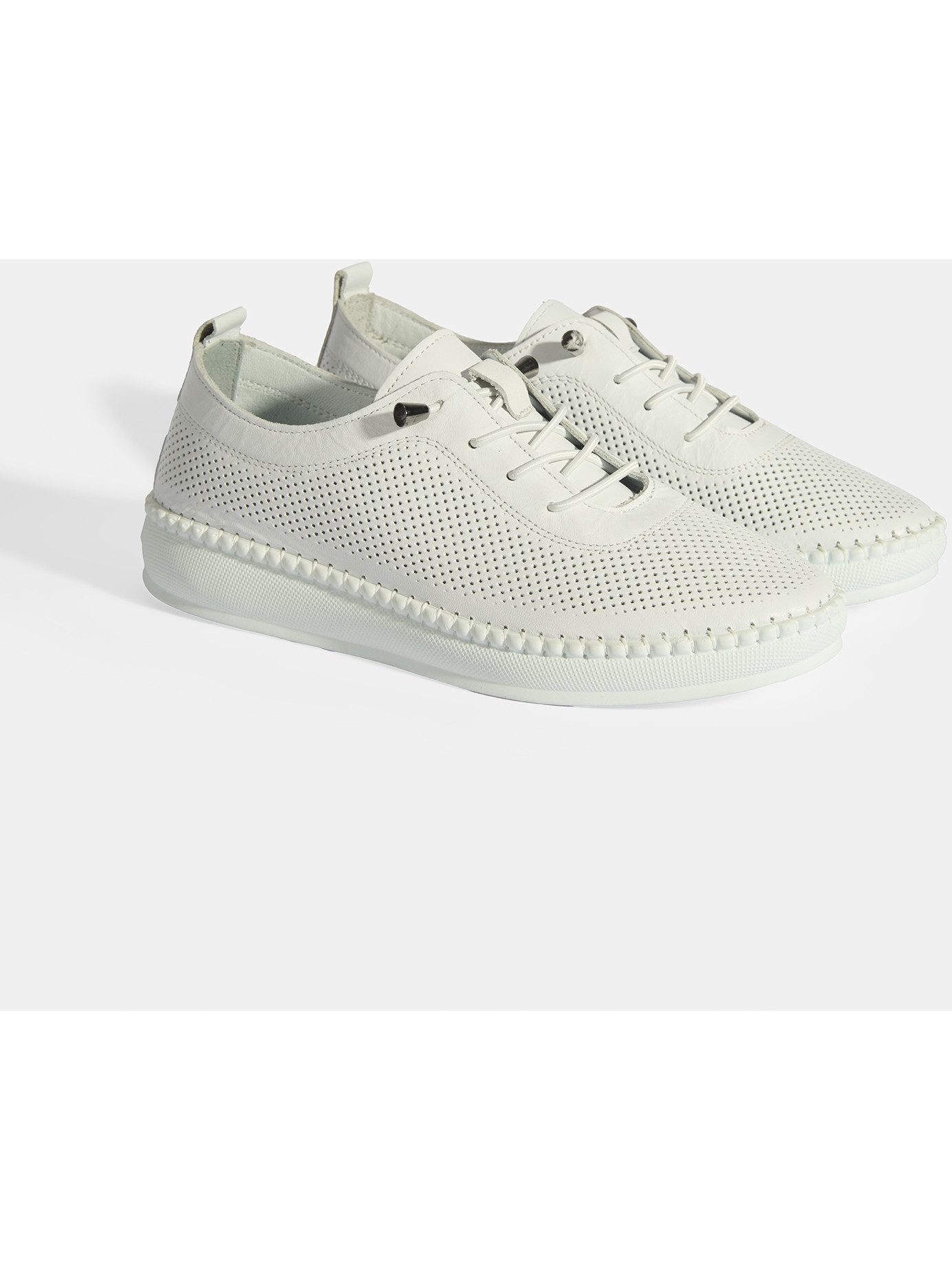 Desa DESA Damen-Freizeitschuhe aus Wildleder mit Schnürung und runder Zehen Mokassin