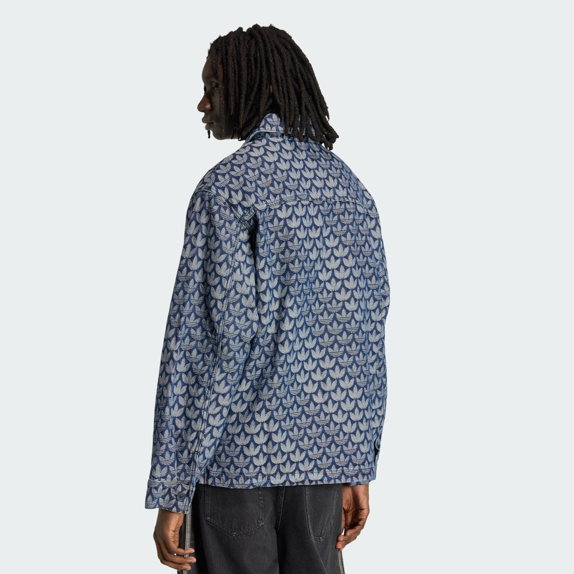 adidas Originals Jeanshemd HEMD MIT MONOGRAMM AUS DENIM (1-tlg)