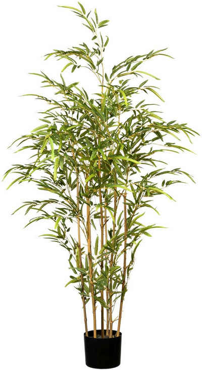 Kunstbaum Bambus Bambus, Creativ green, Höhe 130 cm