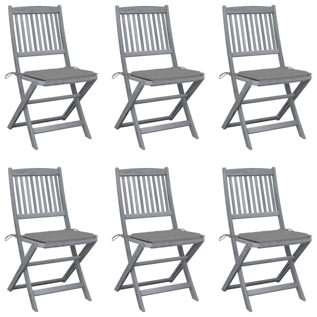 vidaXL Gartenstuhl Klappbare Gartenstühle 6 Stk. günstig online kaufen