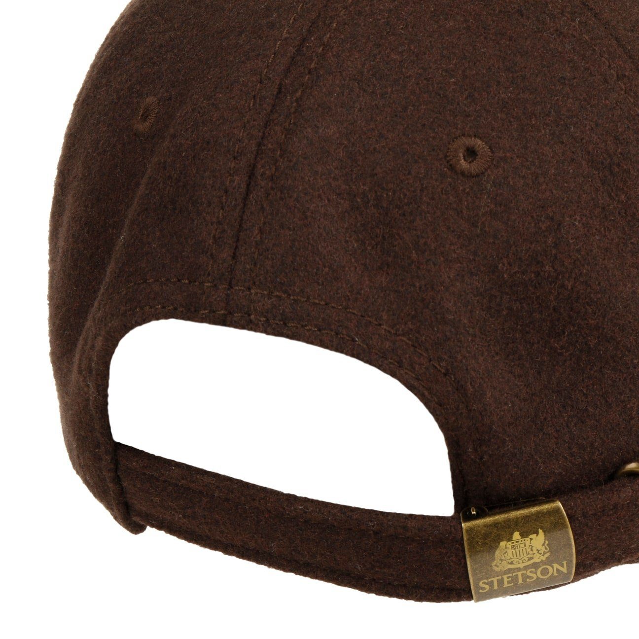 Metallschnalle dunkelbraun Basecap Cap Stetson Baseball (1-St)