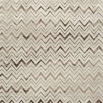 Teppich 3D Zickzack Teppich – weicher Hoch Tief Effekt – beige gold, Carpetia, rechteckig, Höhe: 12 mm