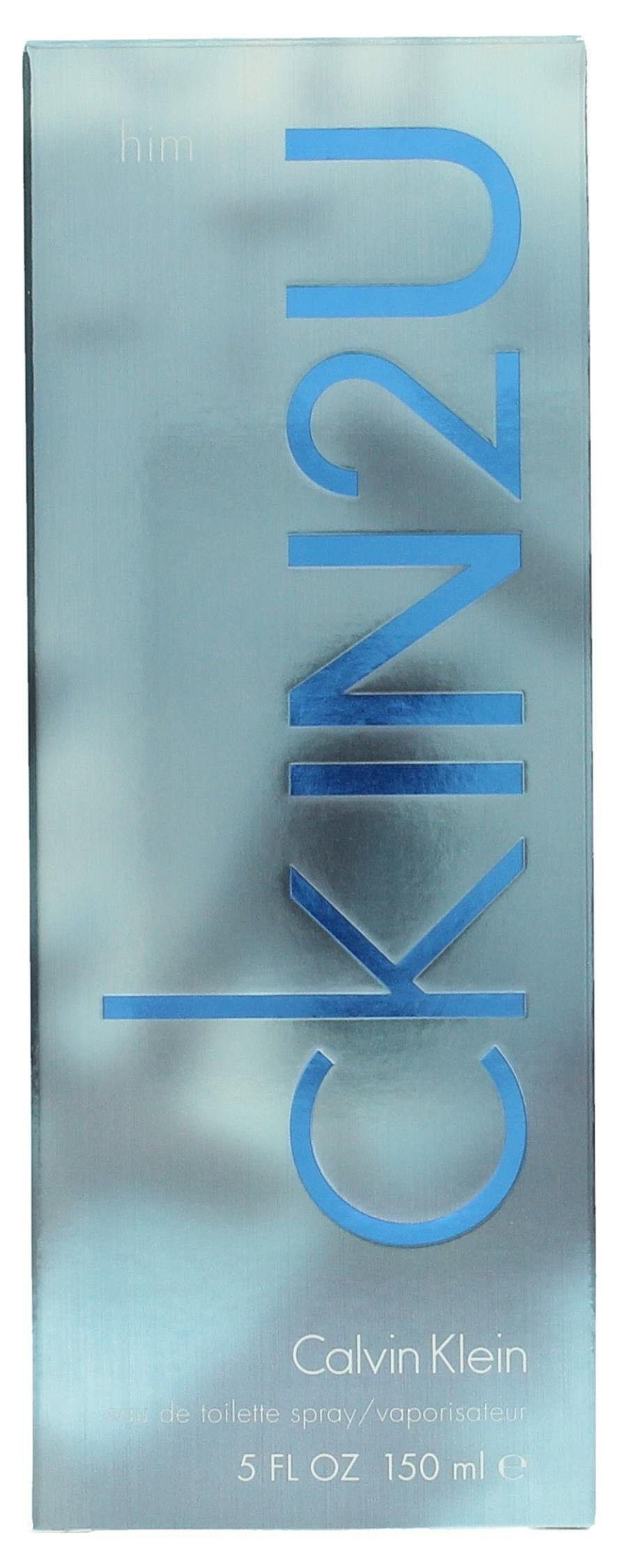 Calvin Klein Eau de Toilette CK IN2U, Orientalisch-holziger Herrenduft mit Zitrone, Kakao, Pfeffer, Vetiver.