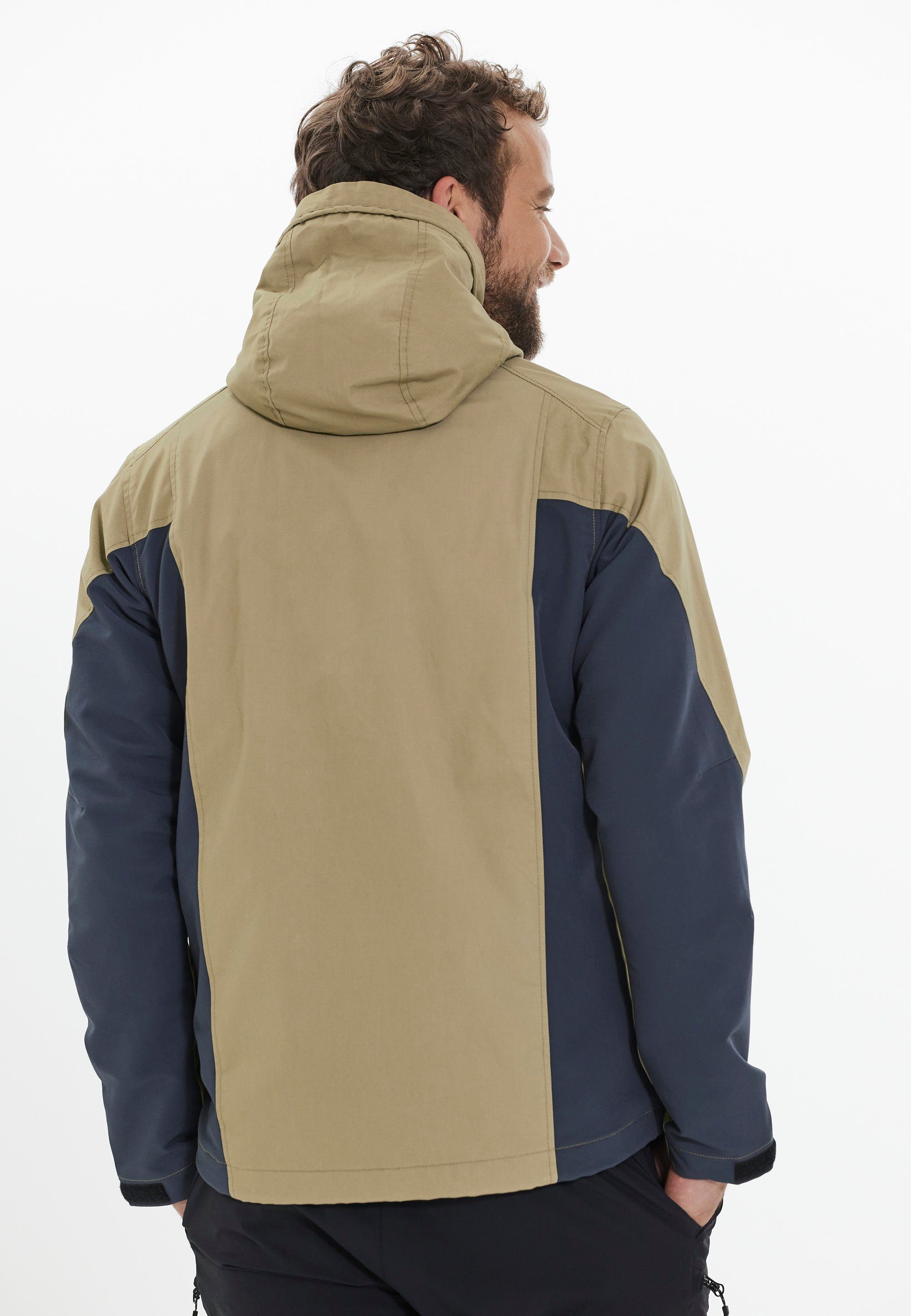 ELDON Material WHISTLER M atmungsaktivem aus Outdoorjacke grau-grün