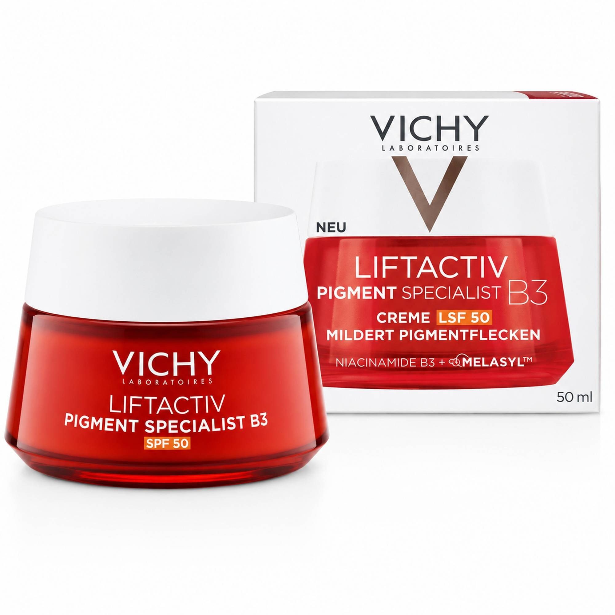 L'Oreal Deutschland GmbH Gesichtslotion VICHY LIFTACTIV B3 Anti-Pigmentflecken Cre.LSF 50 50ml PZN 18092497