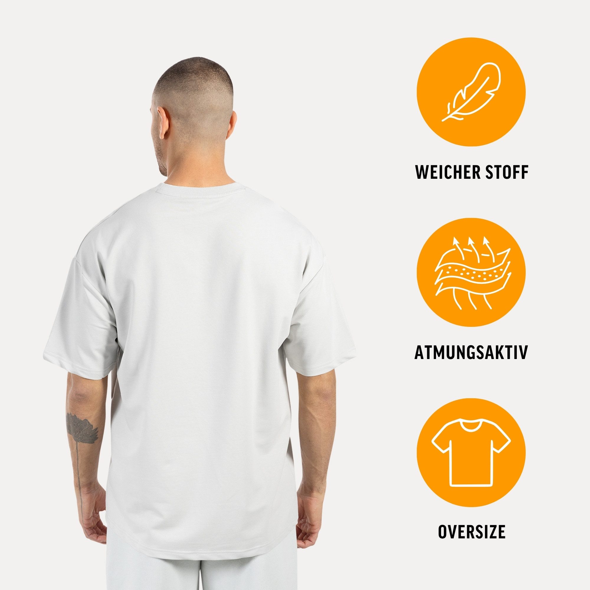 Smilodox T-Shirt Lorik, Locker geschnittenes Oversize Shirt mit Retro Front günstig online kaufen