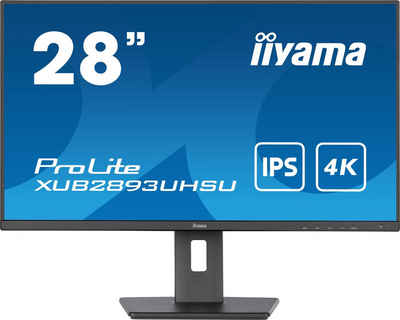 Iiyama XUB2893UHSU-B5 LED-Monitor (70,9 cm/28 ", 3840 x 2160 px, 4K Ultra HD, 3 ms Reaktionszeit, 60 Hz, IPS-LED)