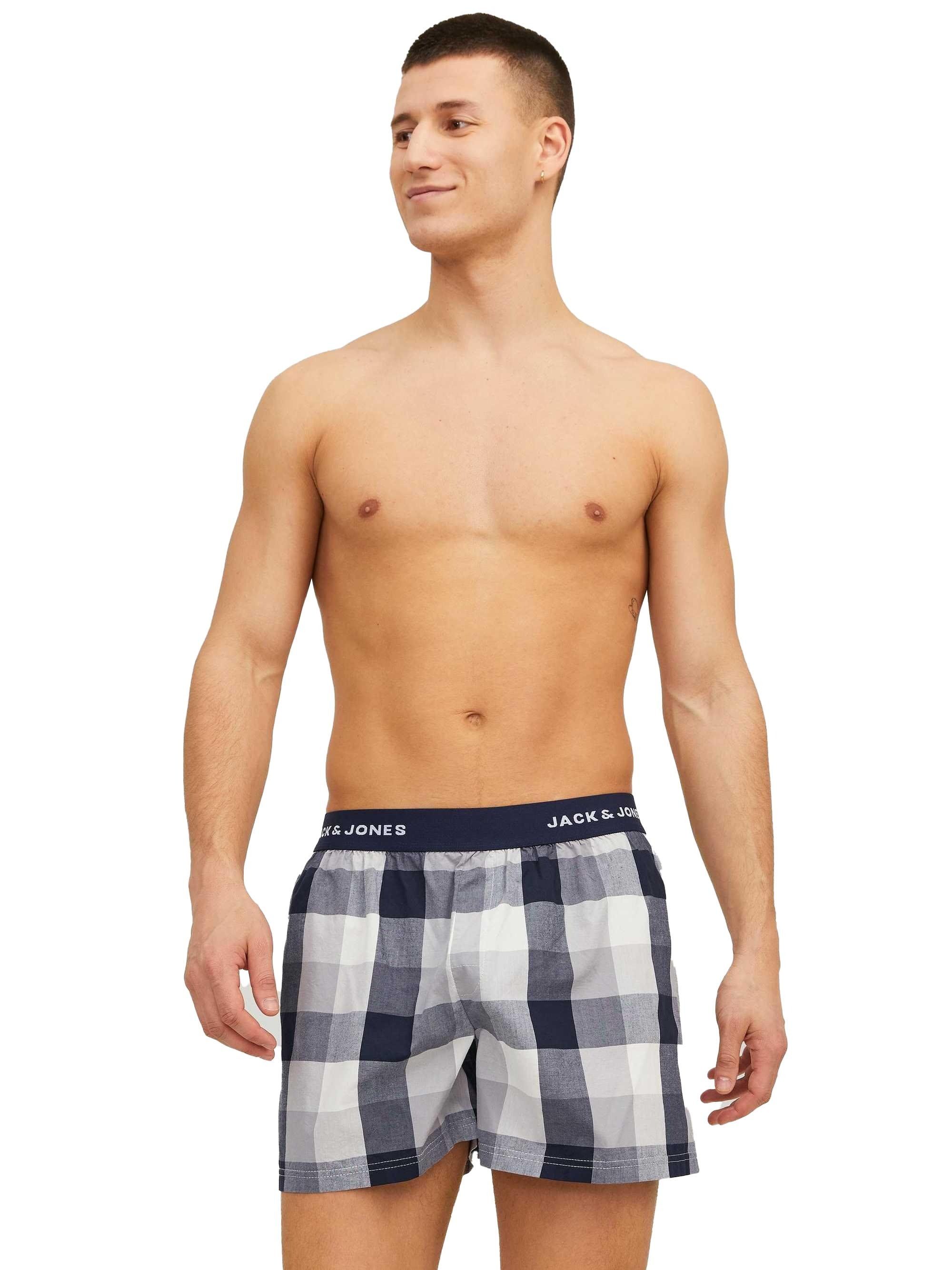 Boxershorts 2er Jack - Pack & Web-Boxershorts JACLUCA Herren Jones CHECK