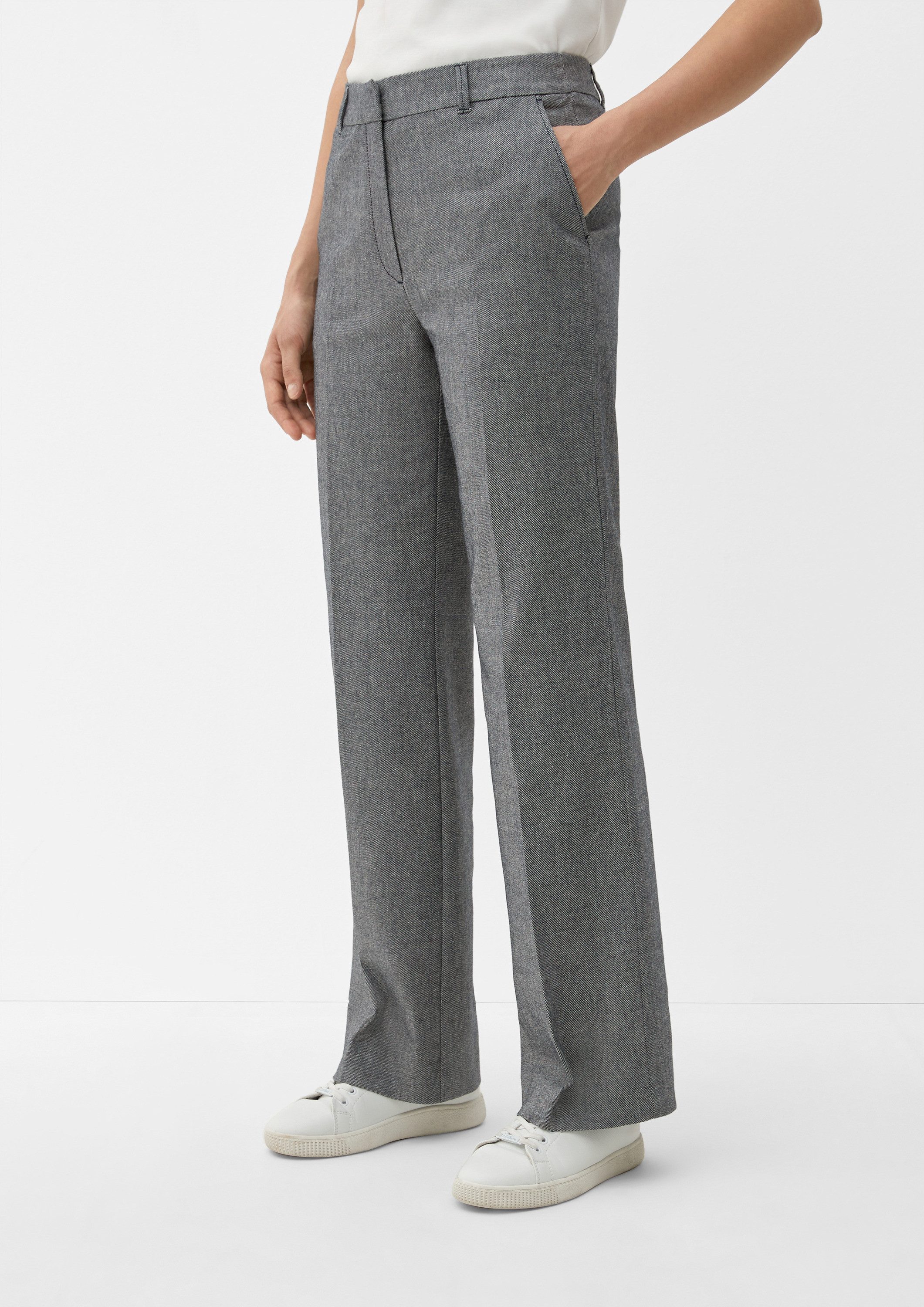 s.Oliver Chinos Hose CHARLOTTE Stoffhose mit Wide Leg