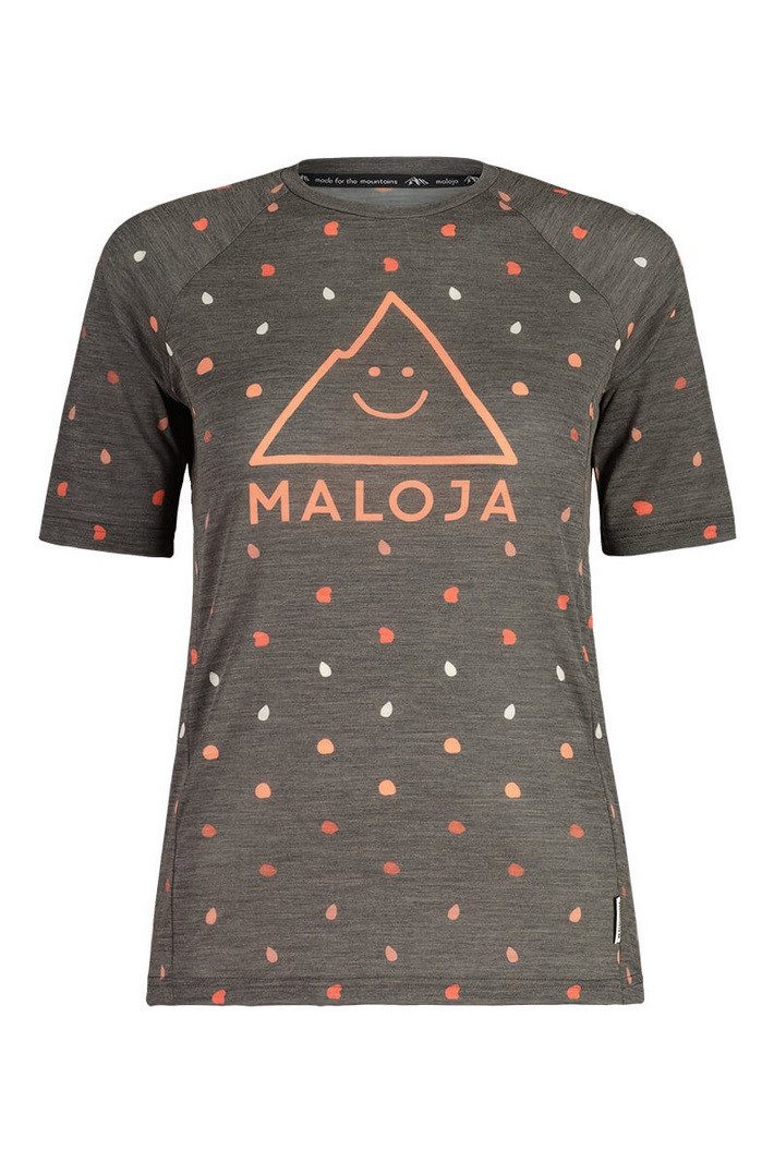 Maloja Trainingsshirt FondoM Baselayer Shirt (Merinowolle) Unterwäsche dunkelgrau Damen