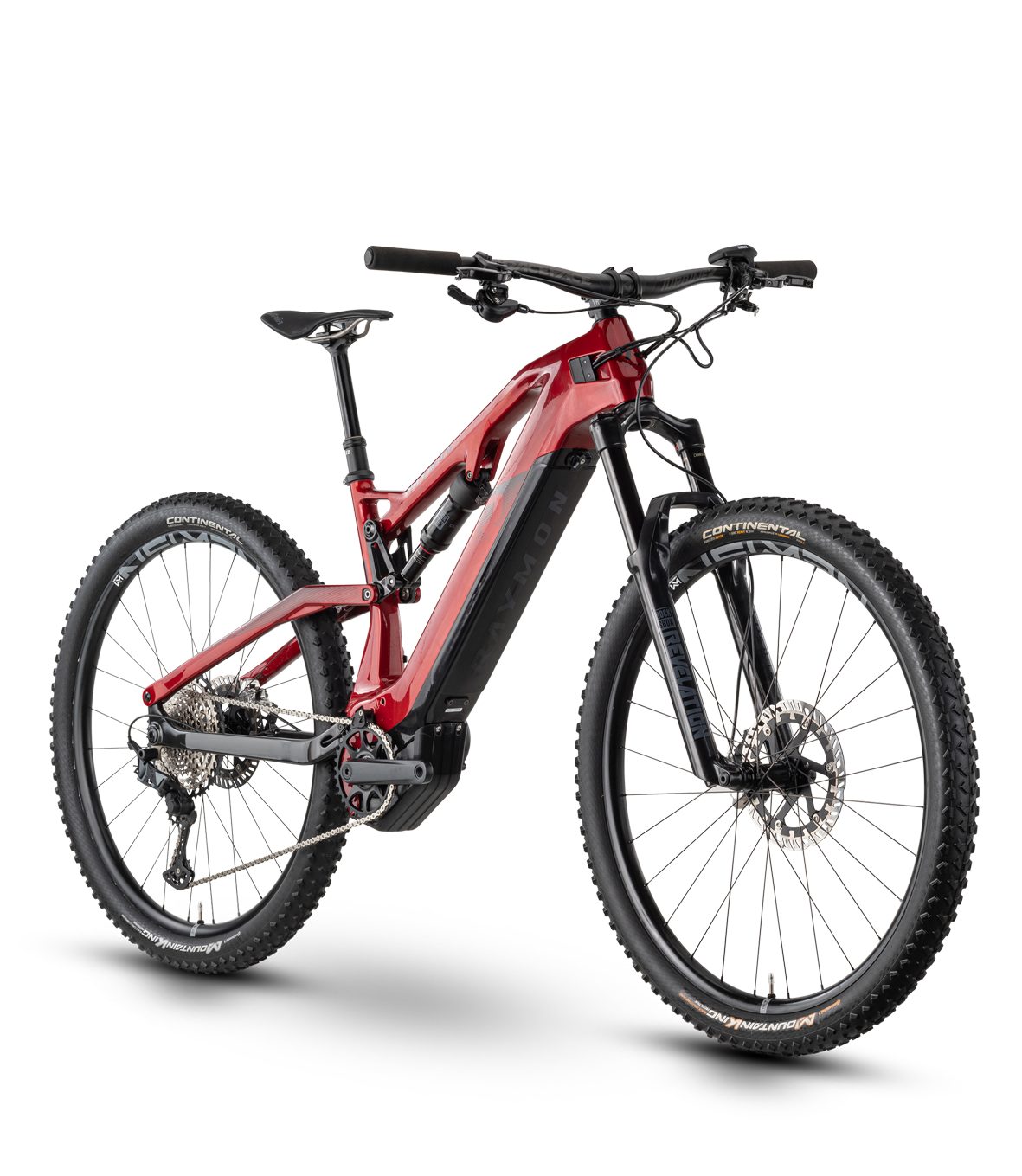 R Raymon E-Bike 29"x50cm Raymon AirRay 10.0 Deep Red Light-MTB 19,4kg, 12 Gang SRAM NX Eagle, 12-S Schaltwerk, Mittelmotor