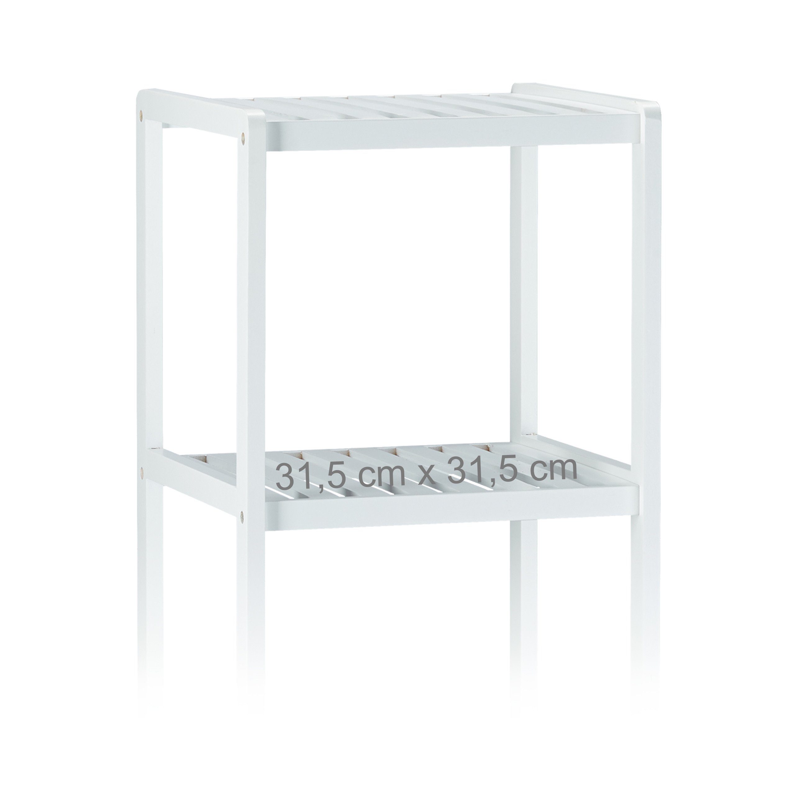 relaxdays Badregal Bambus Badregal mit 4 Ablageflächen, 1-tlg. – Bild 5 von 5