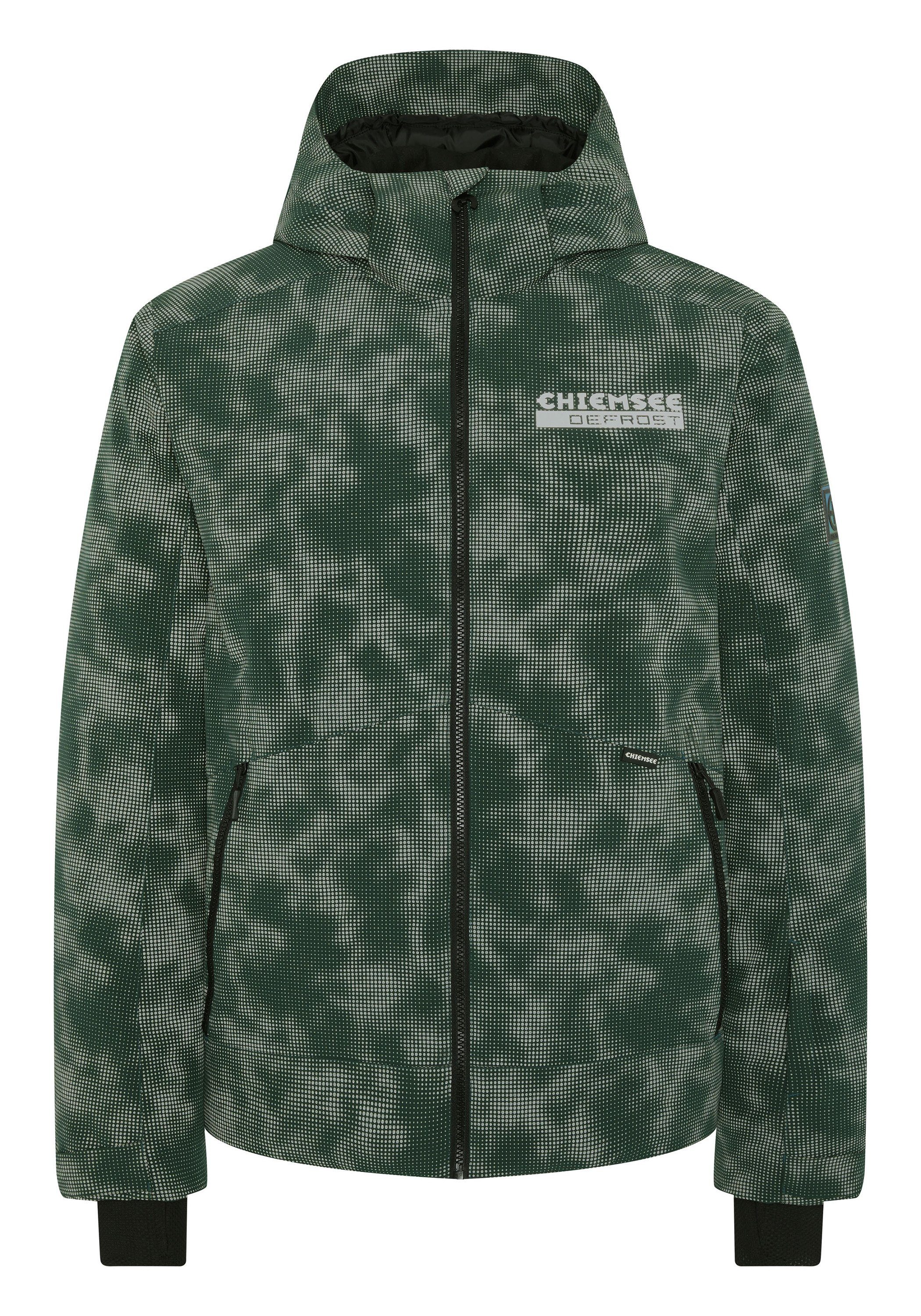 Chiemsee Skijacke mit Green reflektierenden Skijacke Details 1 Gables