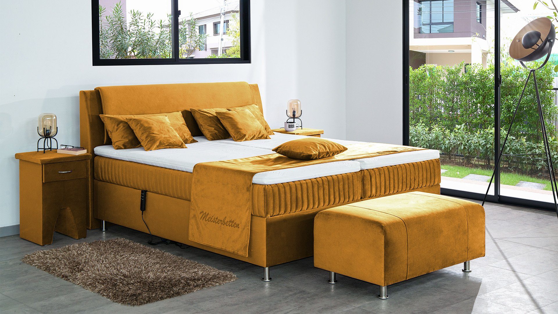 Meisterbetten Boxspringbett Mari (mit Motor, 7-Zonen günstig online kaufen