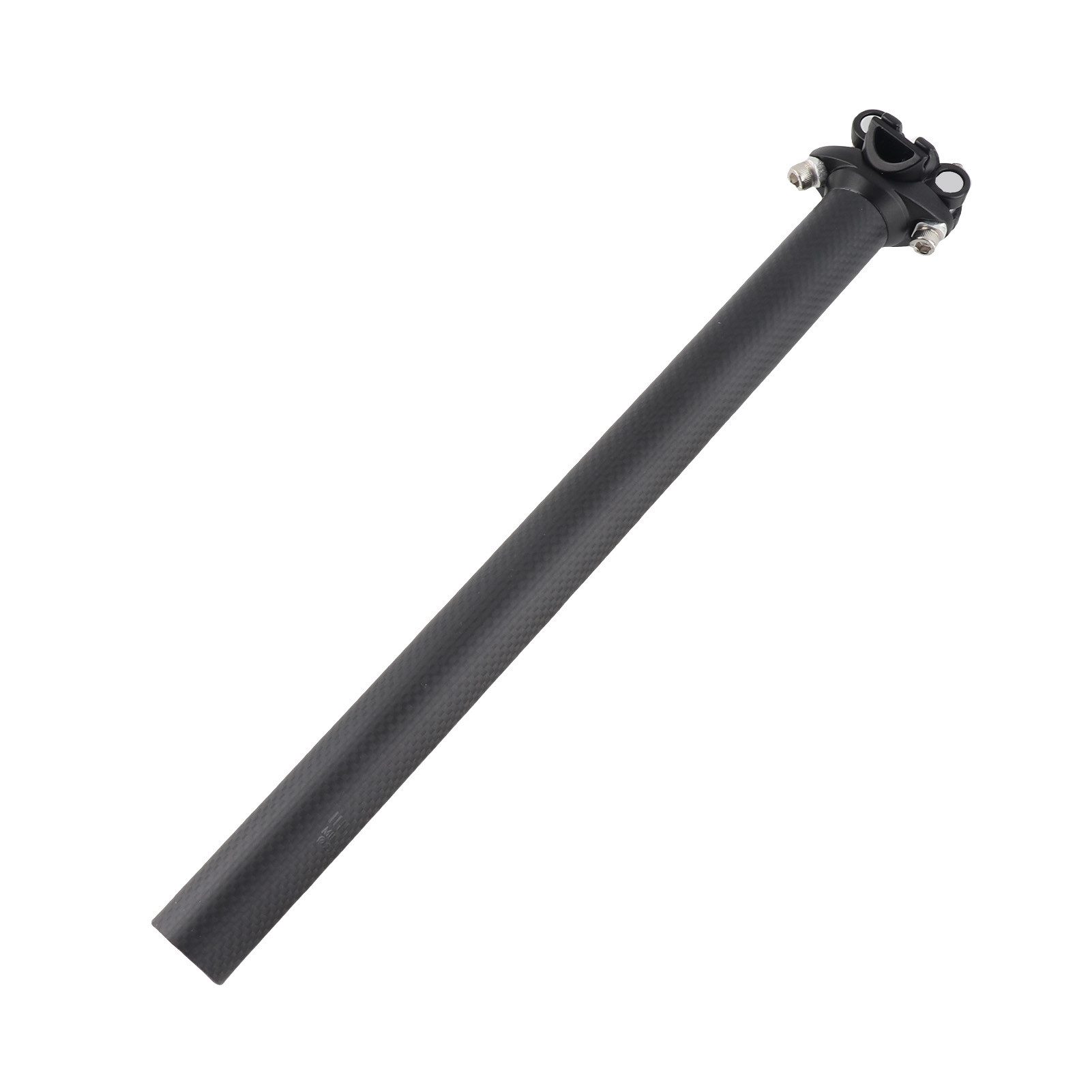GARRYFIZH Sattelstütze Carbon Sattelstütze 27.2x350mm Matt MTB Rennrad Leichtbau Komfort, Leicht,stabil,komfortabel,Dämpft Vibrationen,Einfache Montage