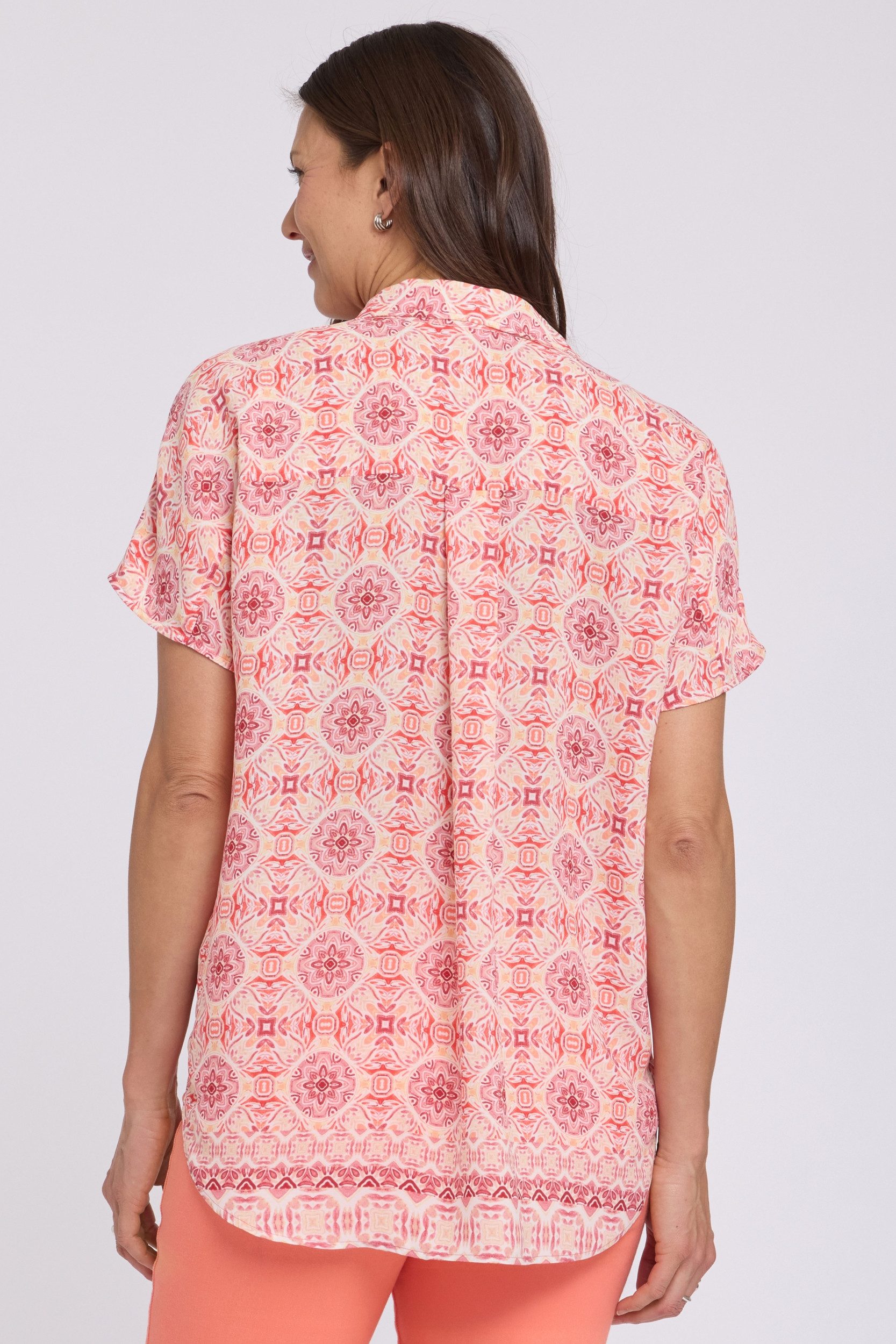 NYDJ Blusentop Becky Short Sleeved Blouse