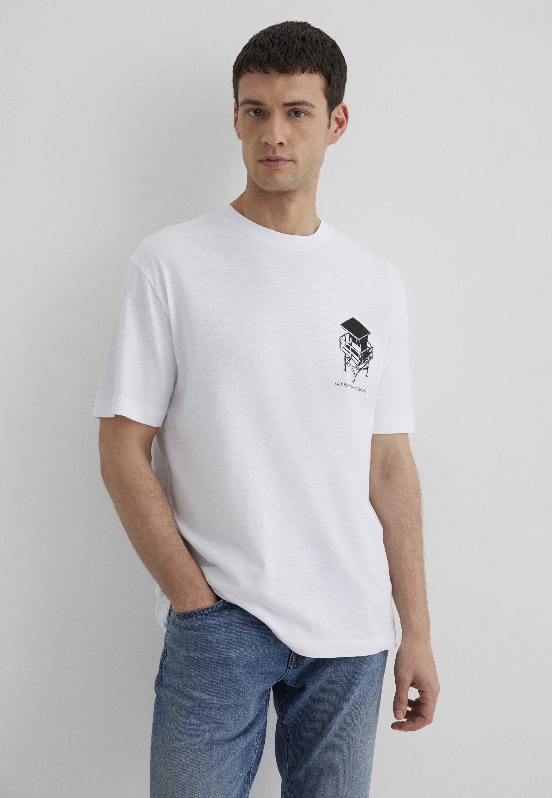 Mavi Kurzarmshirt PRINTED TEE