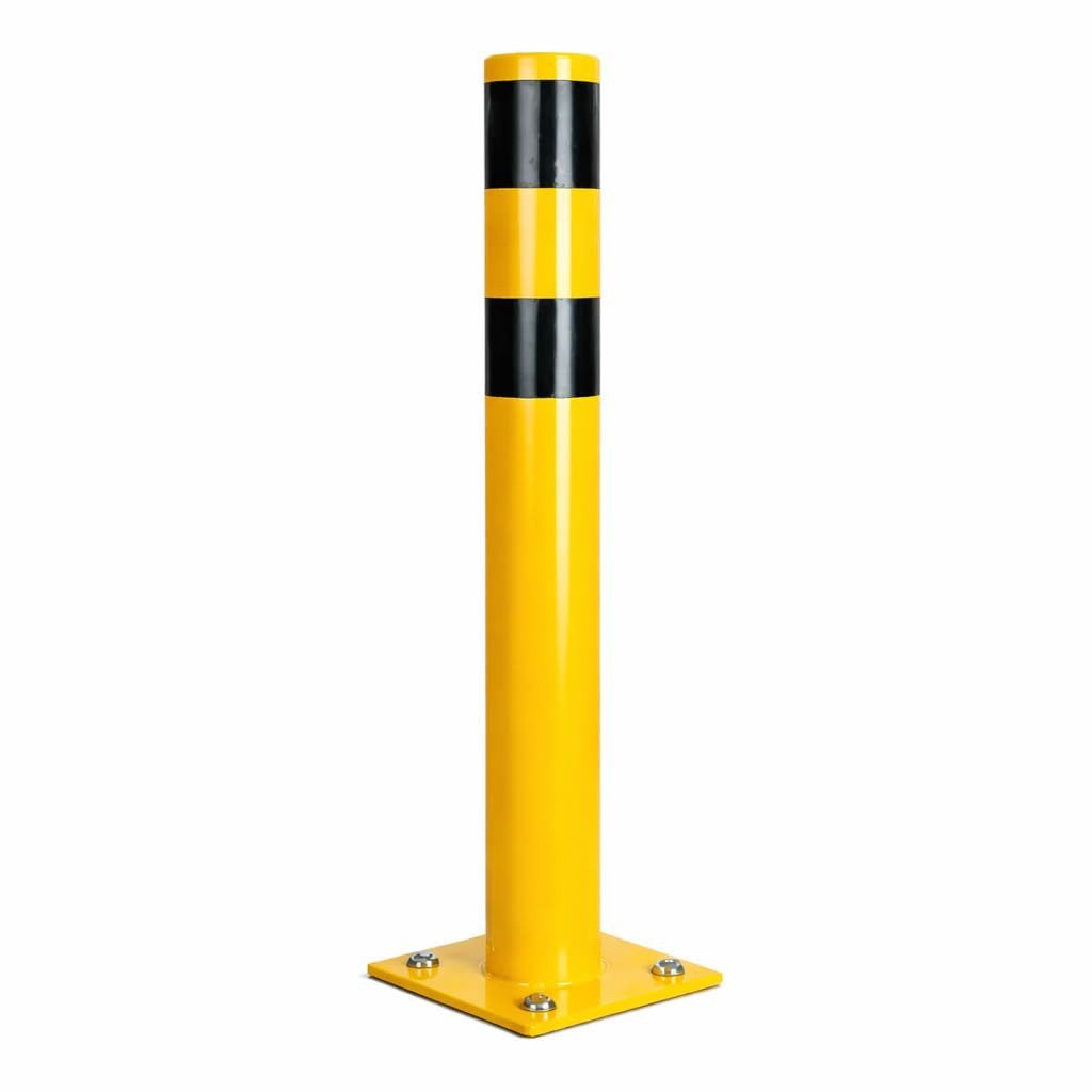 toolmate® Schutzpolster Poller 100 cm Stahl – Rammschutz für Lager, Regale & Einfahrt (1 St)