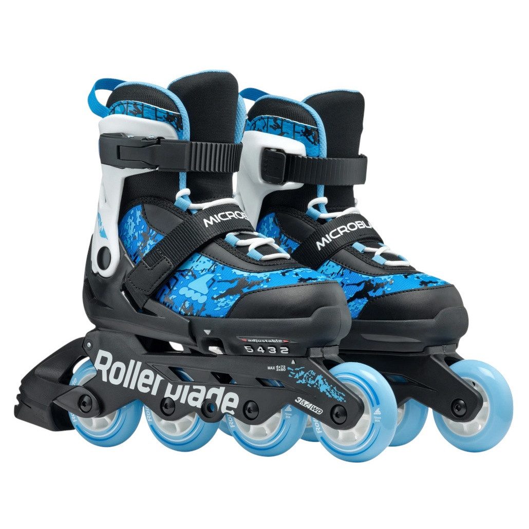 ROLLERBLADE Inlineskates Microblade SL (Rollen: 72mm/80A, Kugellager: SG3) schwarz/himmelwasser