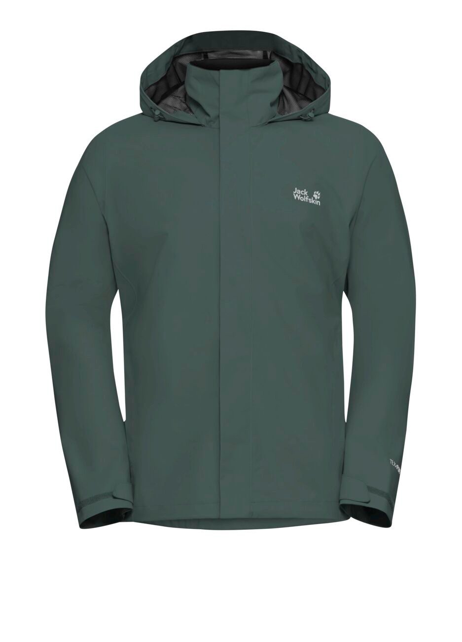 Jack Wolfskin Regenjacke Trailtime 2-Lagen (wasserdicht, atmungsaktiv) 2026 palm grün Herren