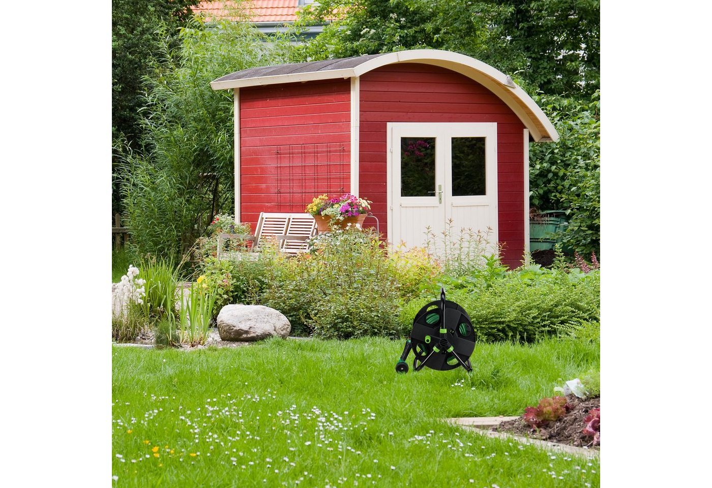 Thumbnail - relaxdays Schlauchtrommel 30 m 1/2" Schlauch