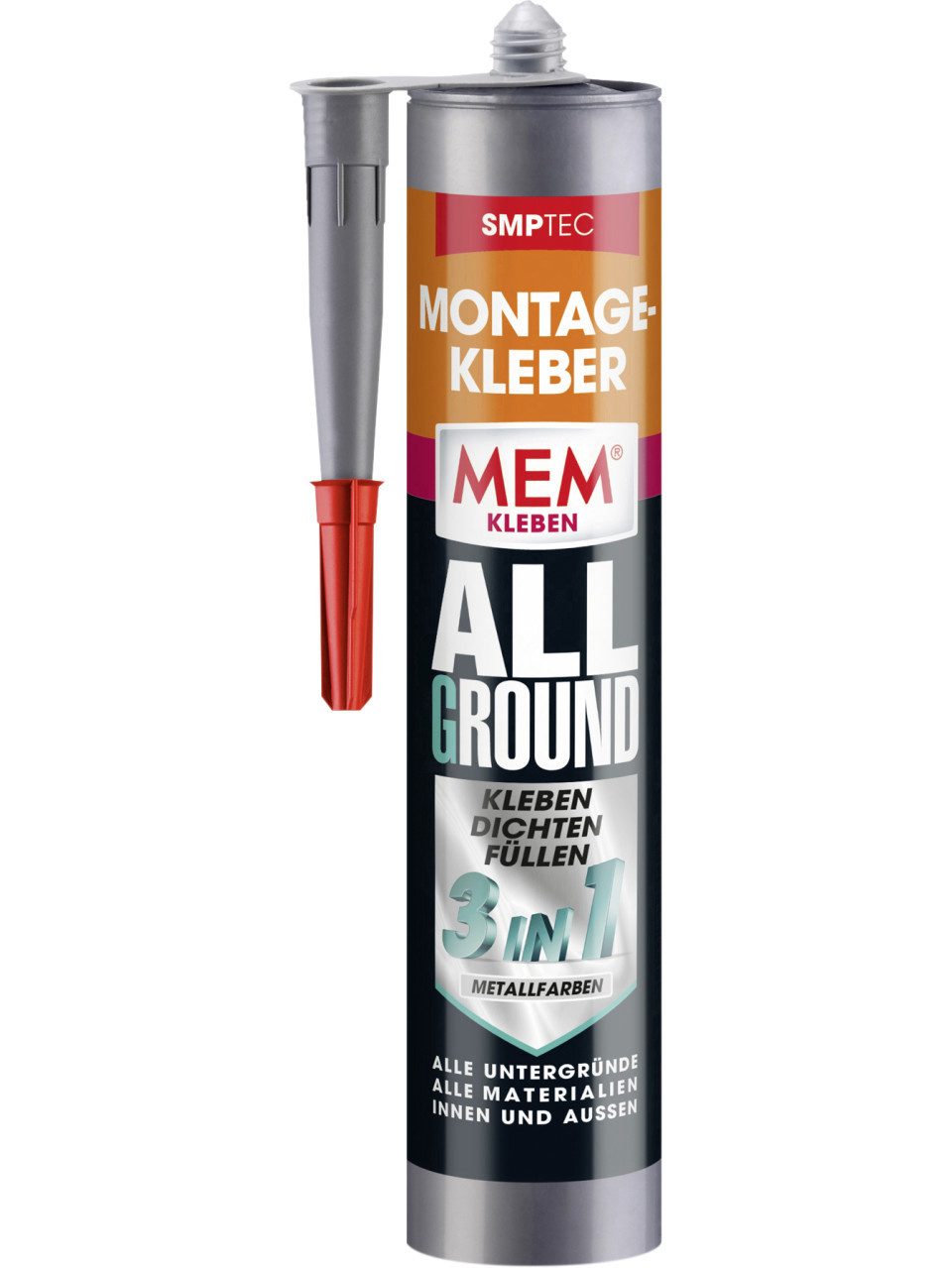 MEM Bauchemie Fliesenaufkleber MEM Montage-Kleber Allground 3 in 1 Metall 305 g