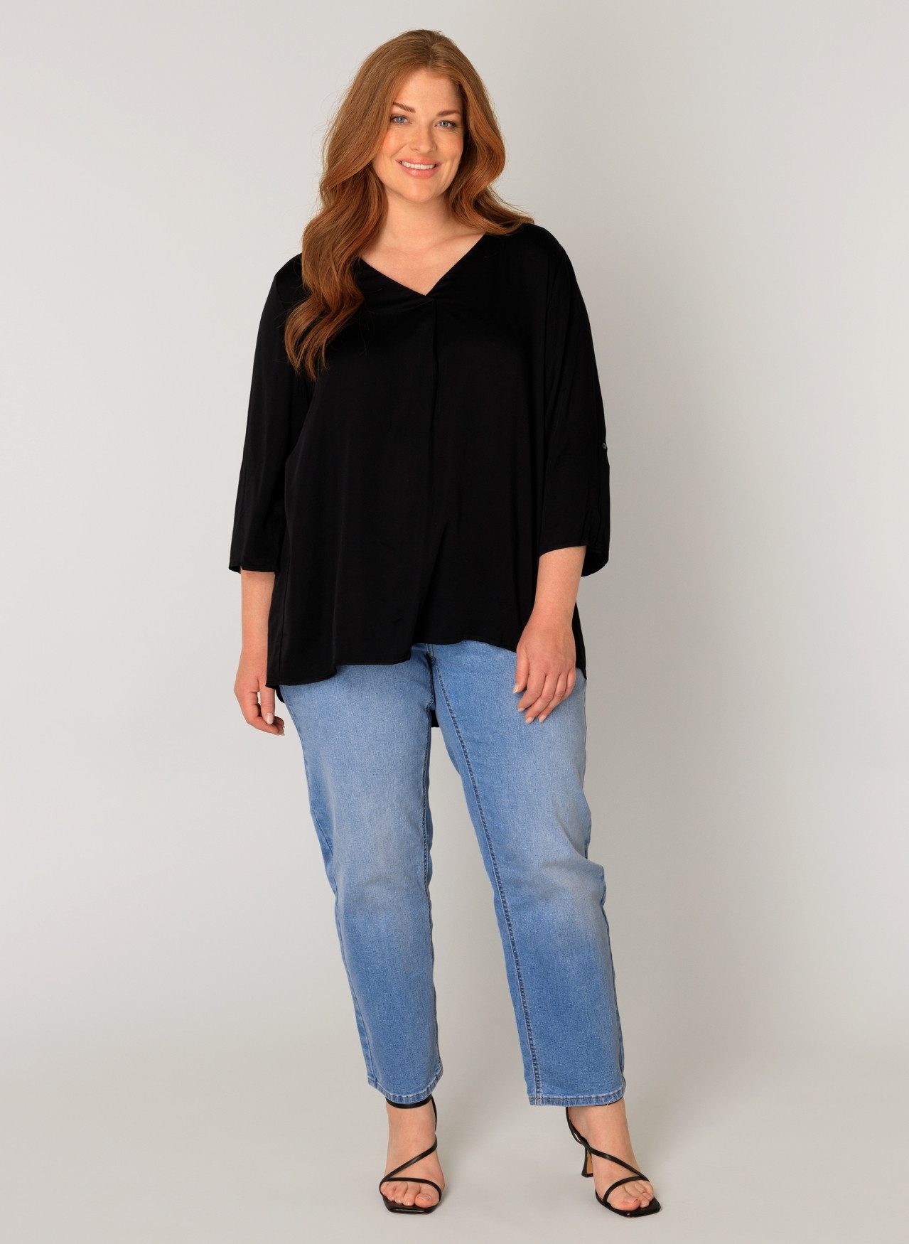 Base Level Curvy Shirtbluse Yanina mit günstig online kaufen