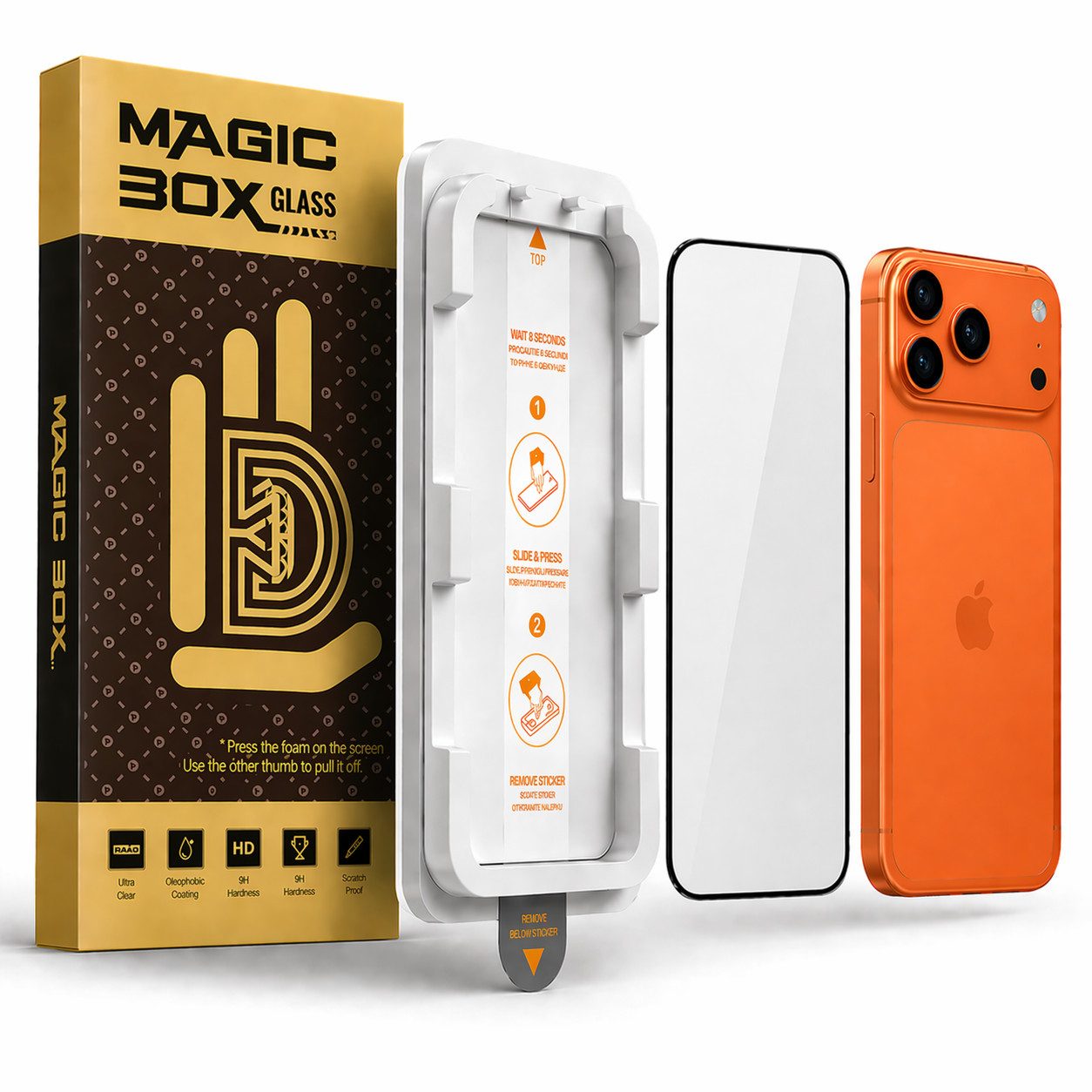 Mycotech Displayschutzfolie Panzerfolie Schutzglas Blickschutz für iPhone 17 Pro