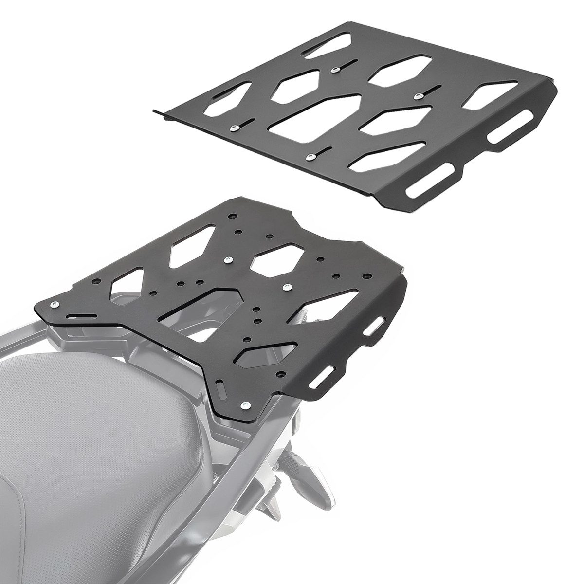 Bagtecs Koffer Gepäckbrücke + Erweiterung für BMW R 1200 / 1250 GS 13-23 # SLP