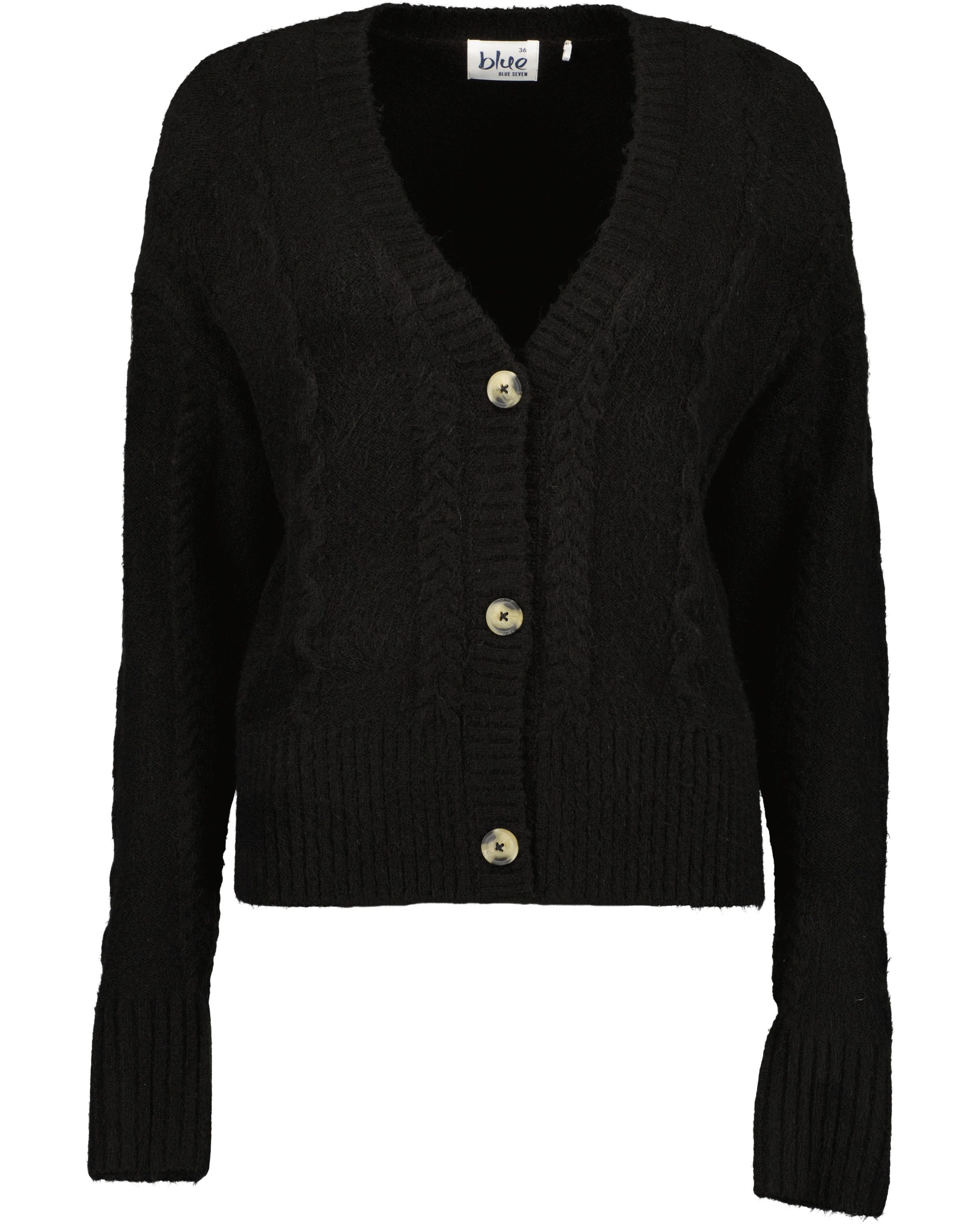 Blue Seven Strickjacke Strickjacke mit V-Ausschnitt (1-tlg)