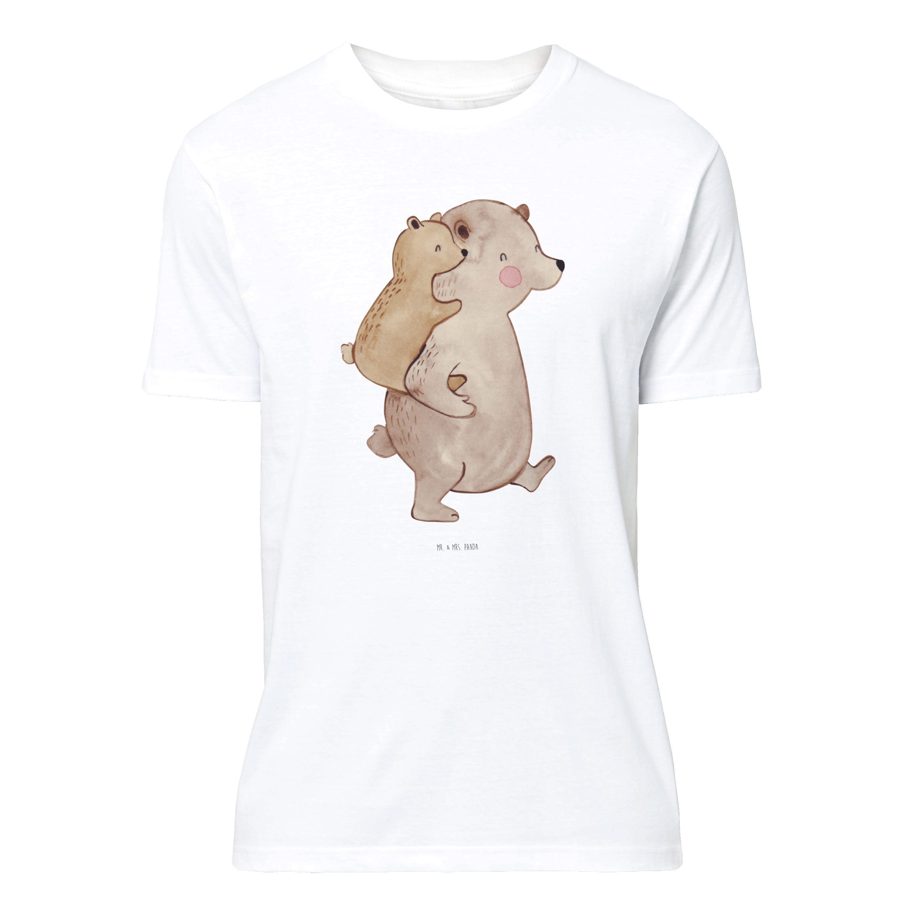 Mr. & Mrs. Panda T-Shirt Papa Bär, T-Shirt, Weiß, Geburtstag, Papi, Tshirt, Vater, Vatertag, T (Packung) Sohn V-Shirt T-Shirt mit Aufdruck