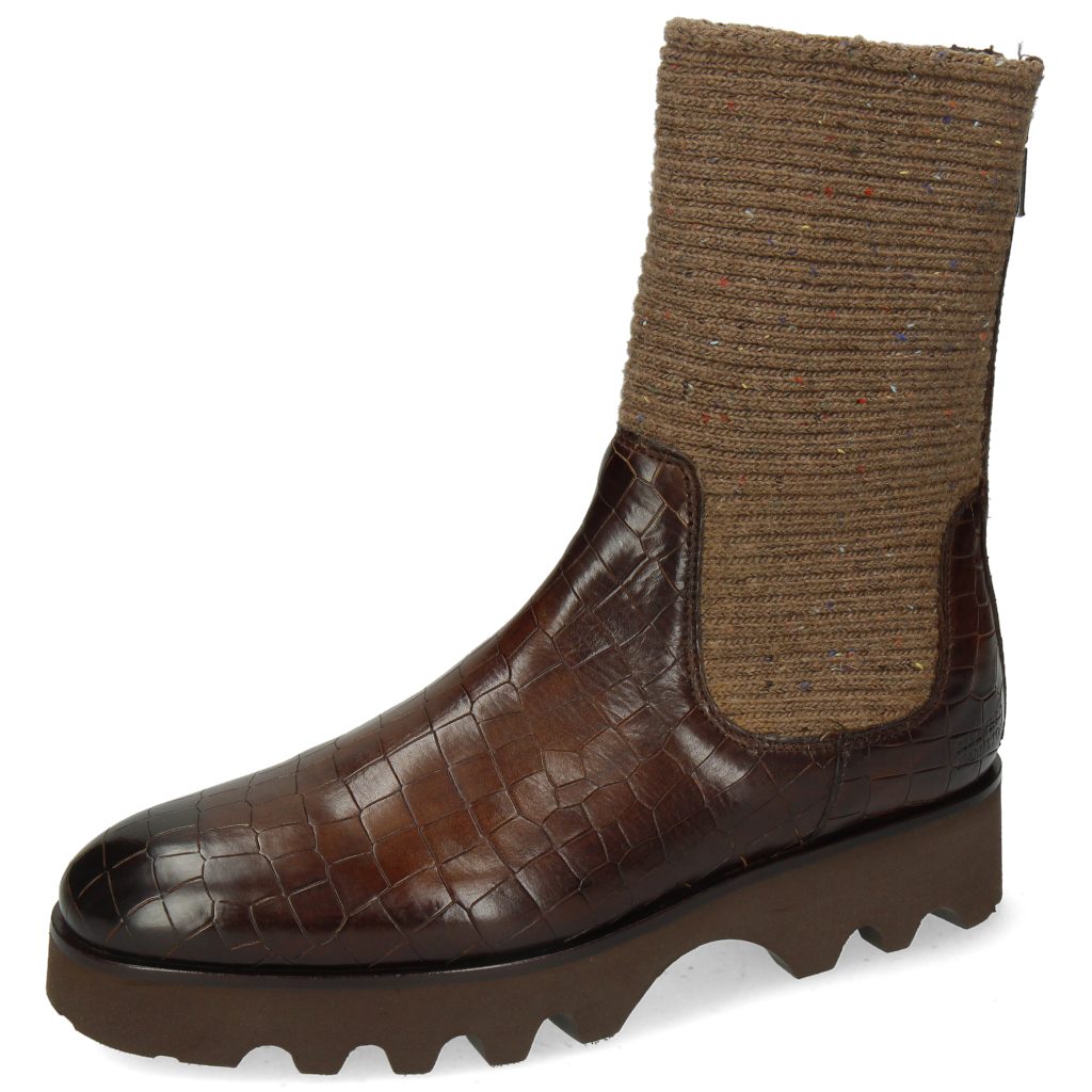 Melvin & Hamilton Susan 69 Stiefel Vegas Crock Dark Chocolate