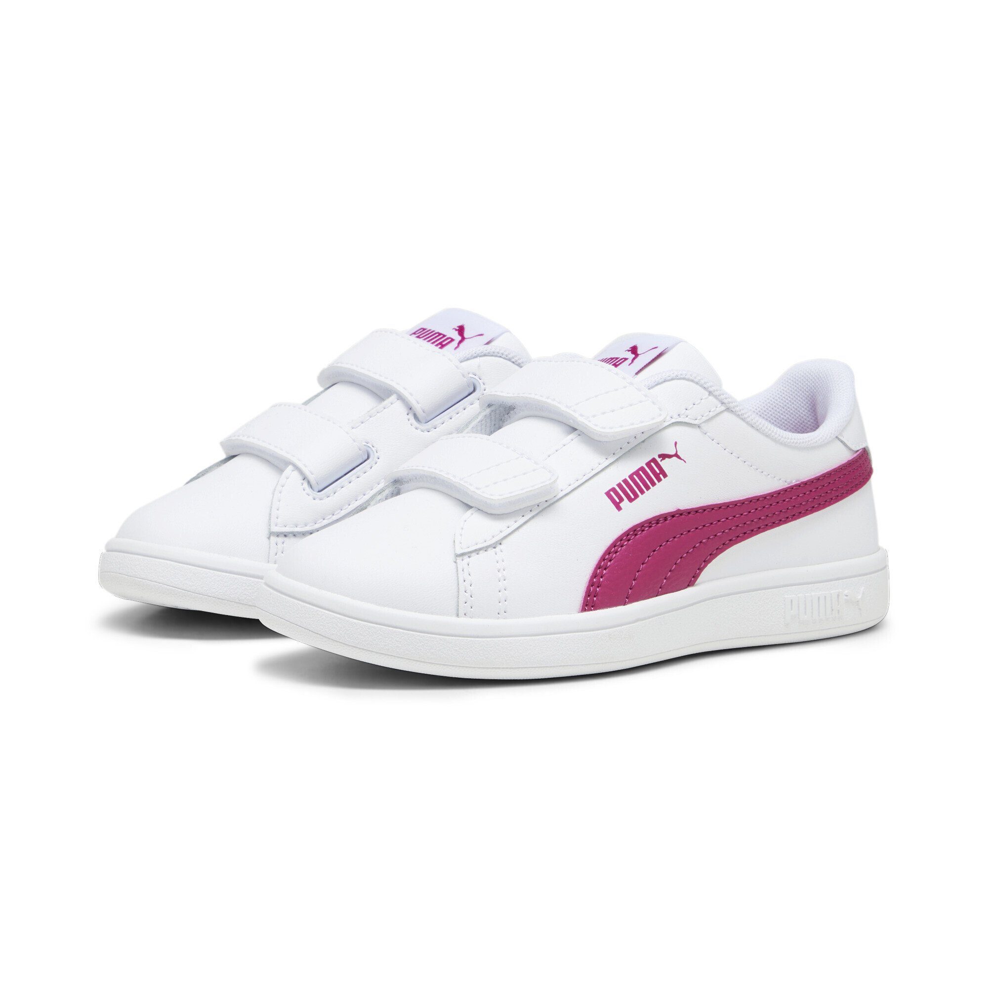 Pink Pinktastic Leather Smash 3.0 White Sneaker Sneakers PUMA