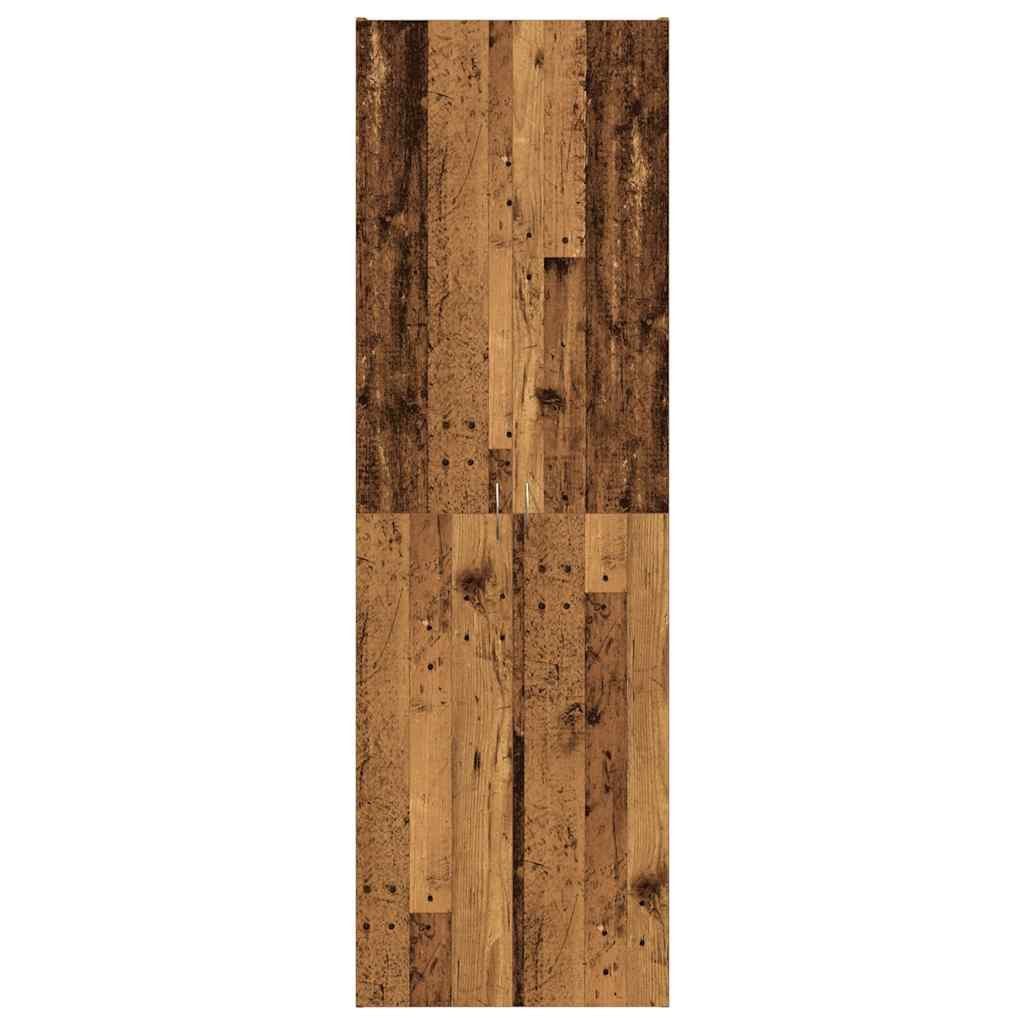 vidaXL Aktenschrank Highboard Altholz-Optik 60x32x190 cm Holzwerkstoff (1-St)